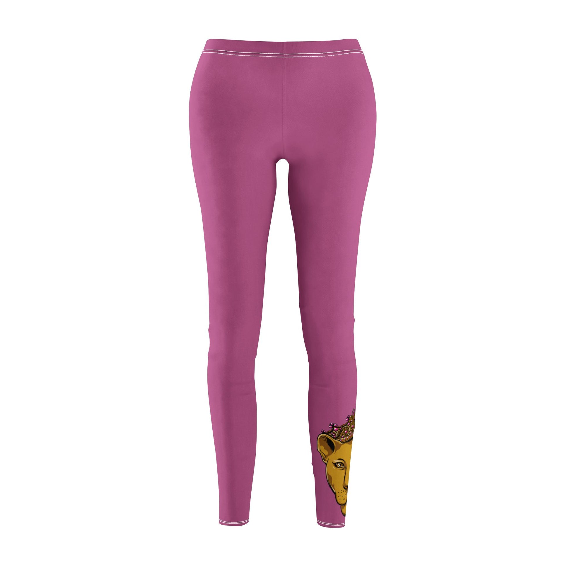 Flat lay of pink Christian leggings – ethical and faith-inspired fashion