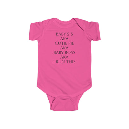 Organic cotton bodysuit for babies with faith message in pink from The Original