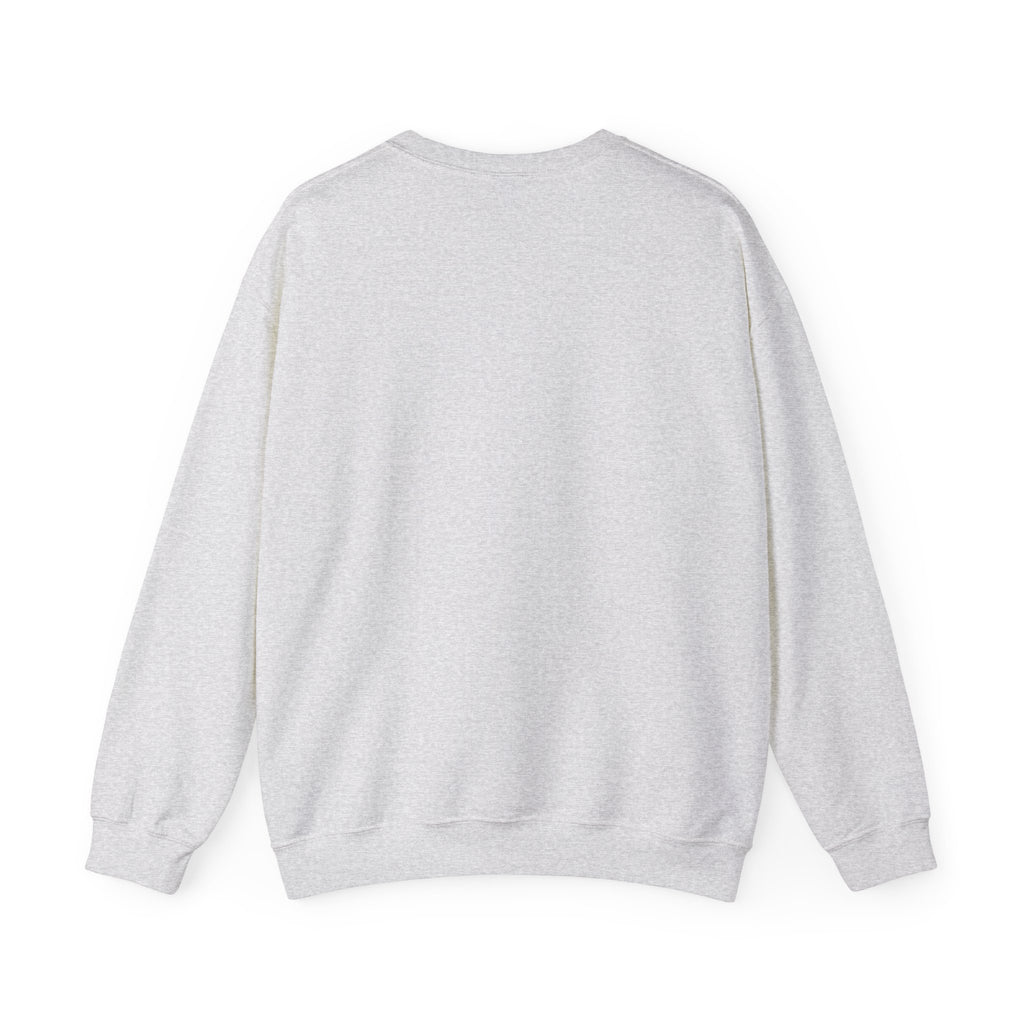 back of Inspirational Christian apparel – ribbed neckline crewneck