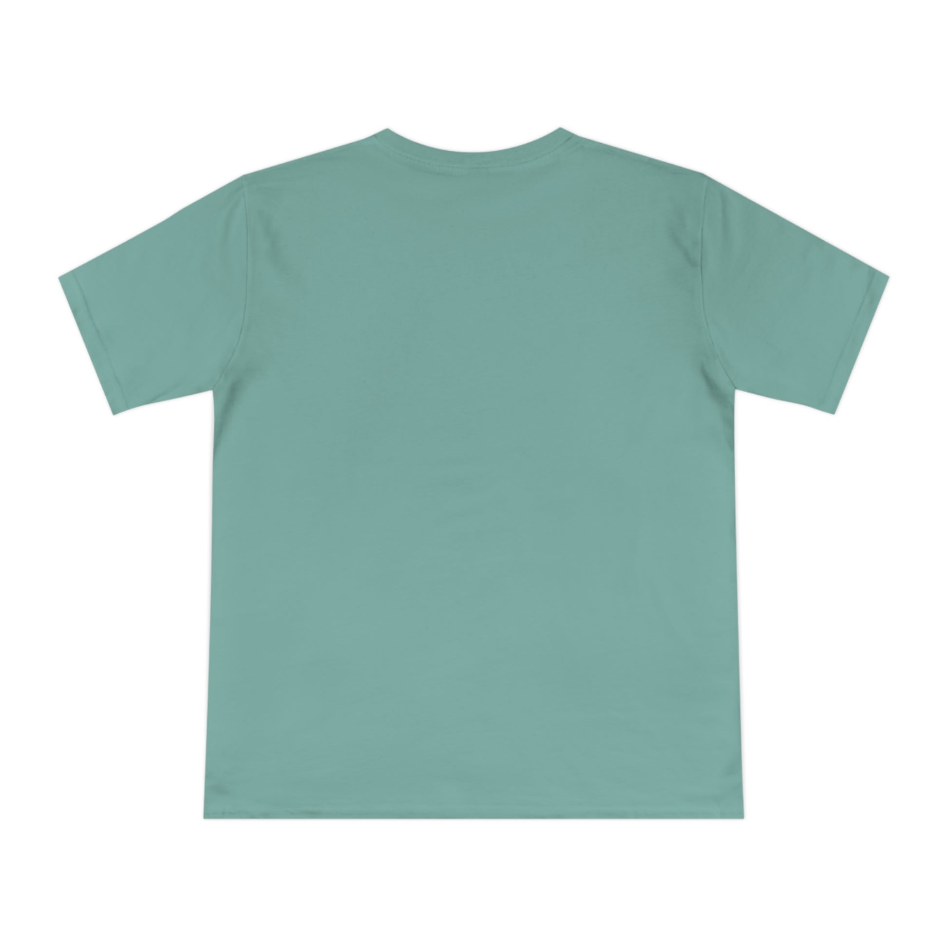 Backview Combed organic cotton T-shirt for Christian women – royal identity design
