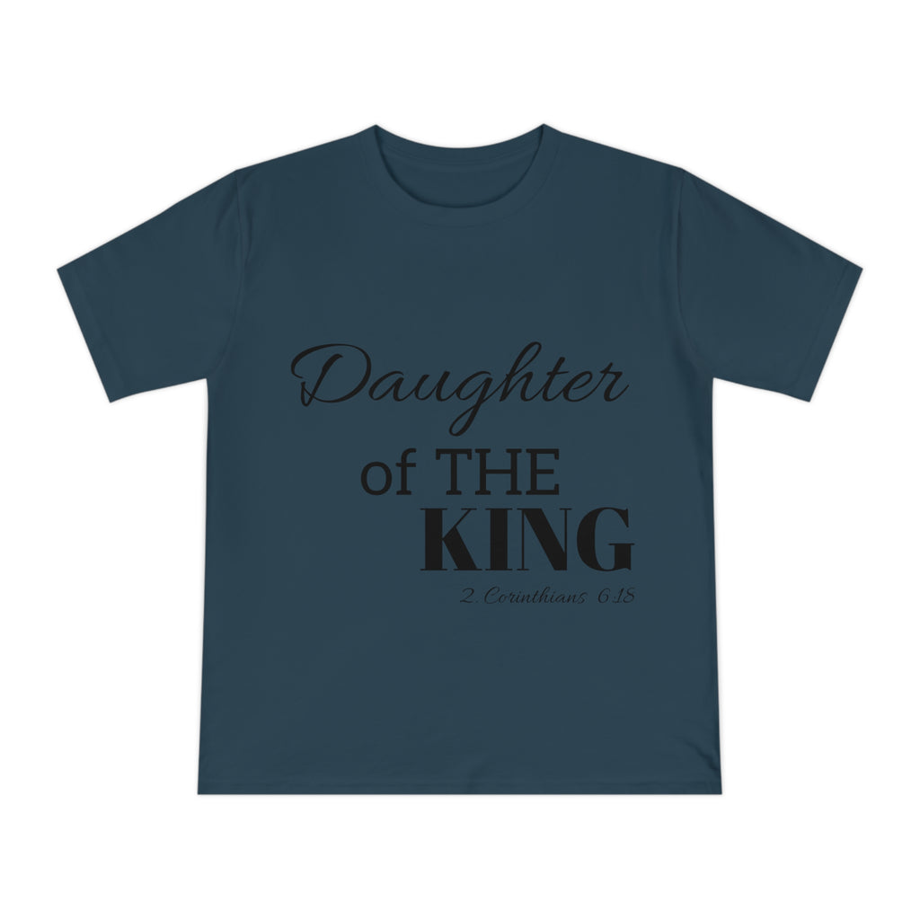 Christian gift idea – Daughter of the KING organic cotton shirt