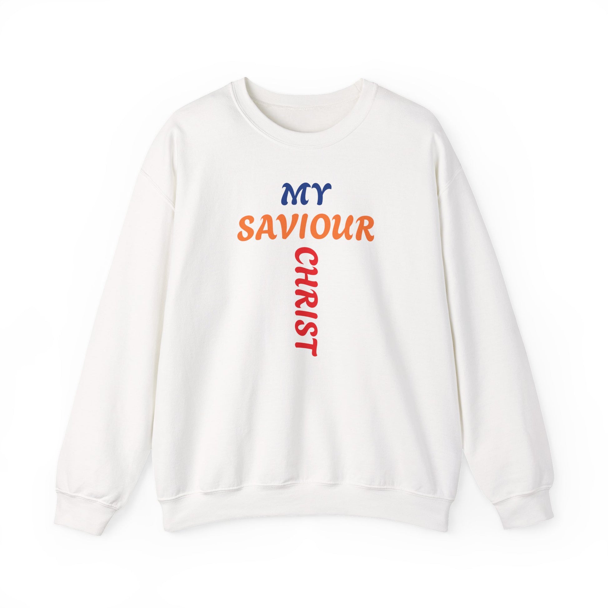 Faith-based crewneck sweatshirt My Savior Christ print for men and women