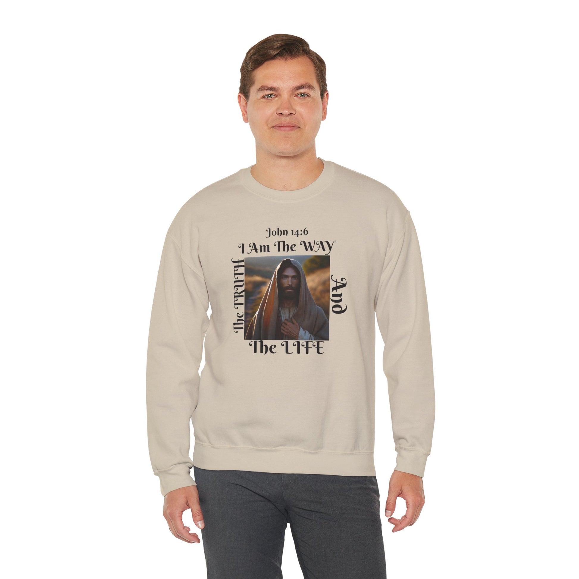 On a model: Bold Lines The Way Christian sweatshirt – The Original