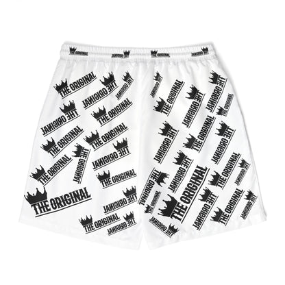 Close-up back of drawstring and mesh lining – Christian swim shorts for men