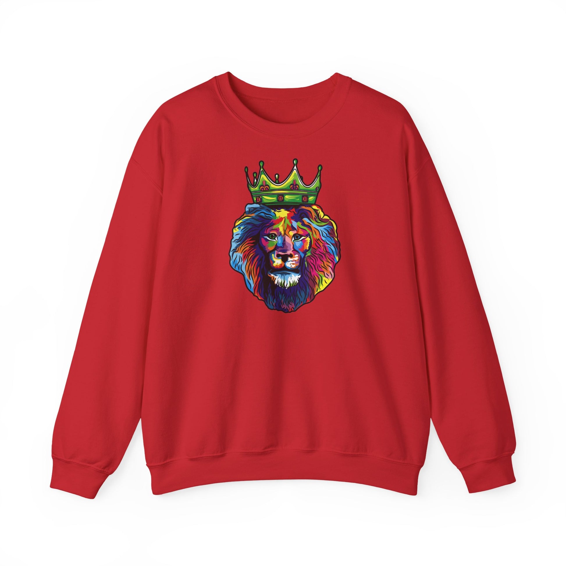 Ethically made cotton polyester Color Lion sweatshirt - Faithwear, streetwear with purpose