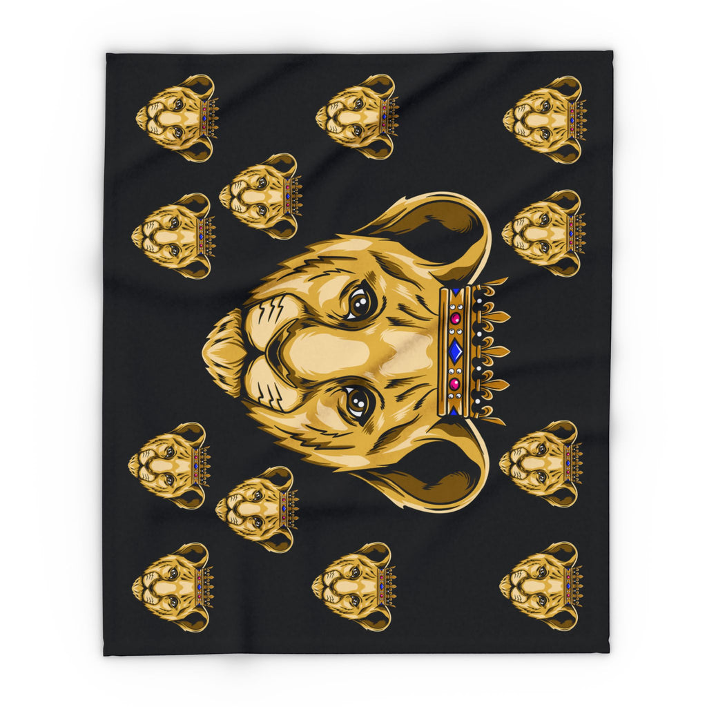 Black PRINCE fleece blanket – perfect for newborn boys from The Original