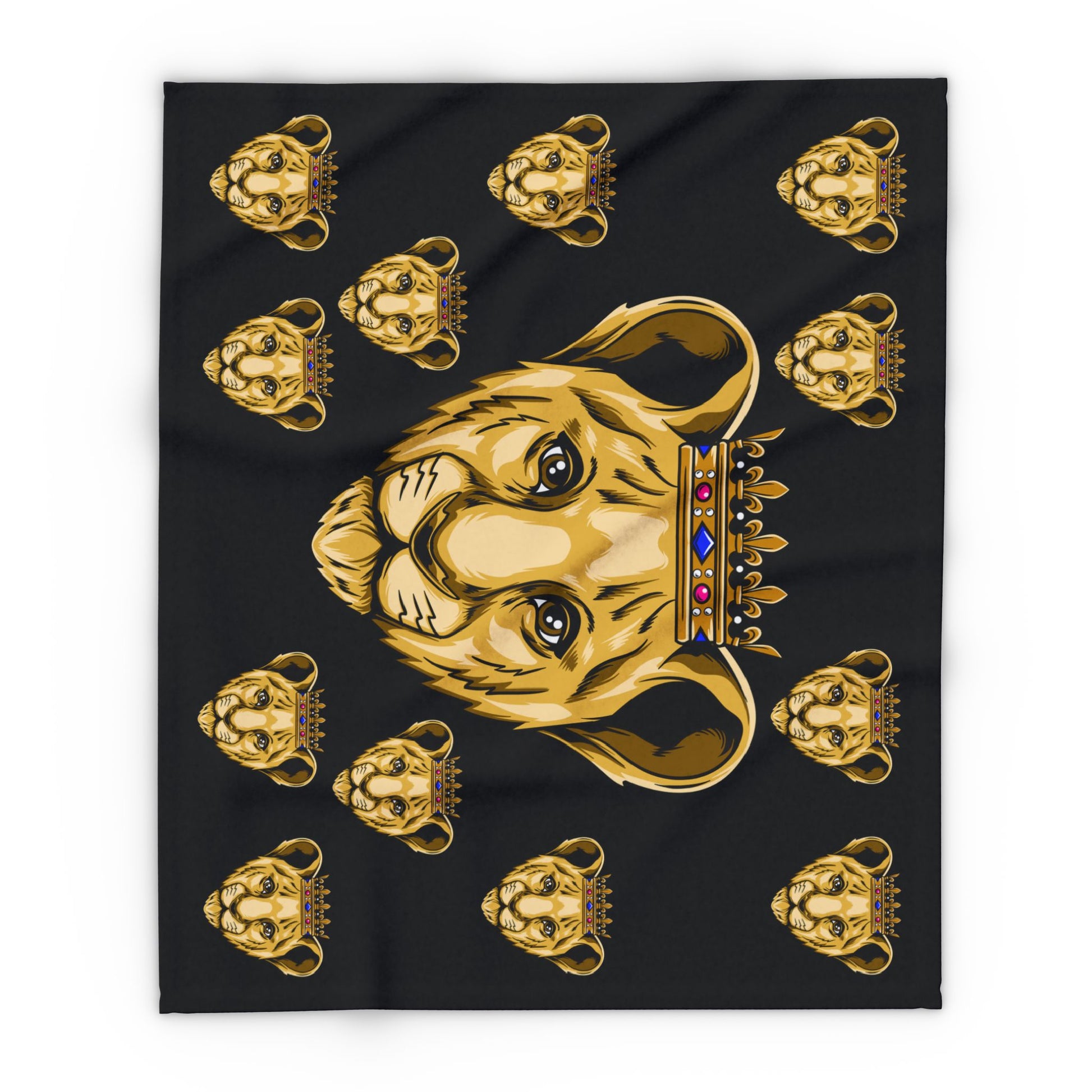 Black PRINCE fleece blanket – perfect for newborn boys from The Original