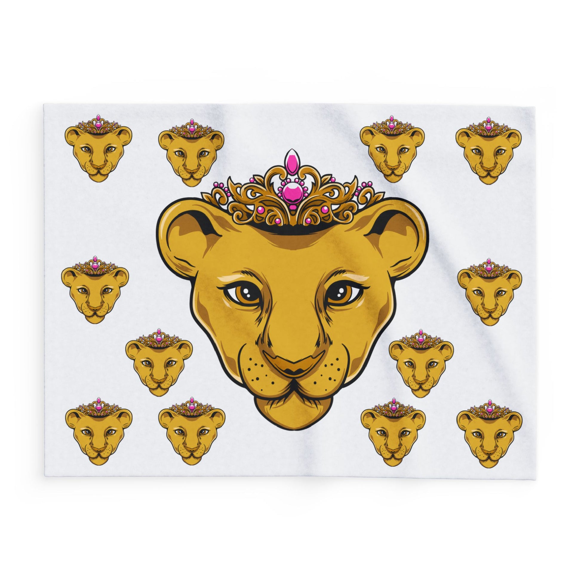 PRINCESS royal white blanket – perfect for baby shower or baptism gift