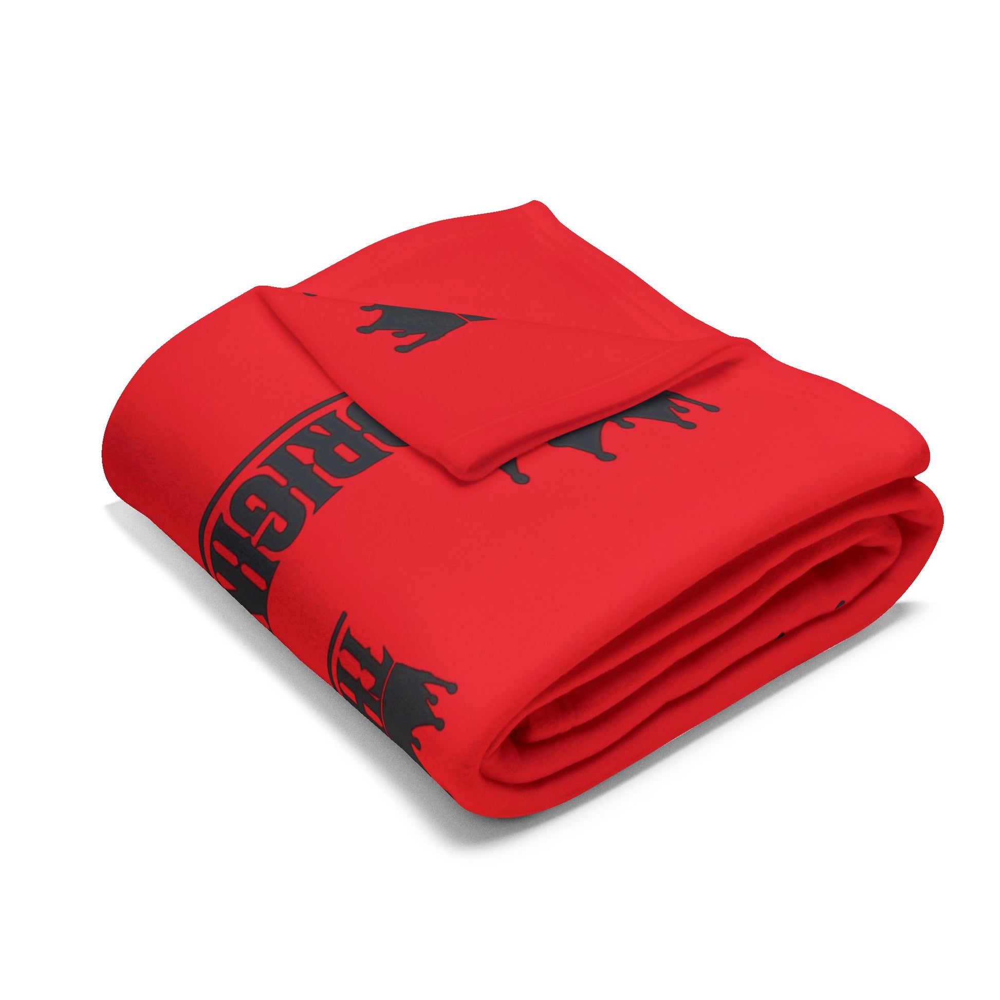 Red and black branded fleece blanket – THE ORIGINAL by The Original
