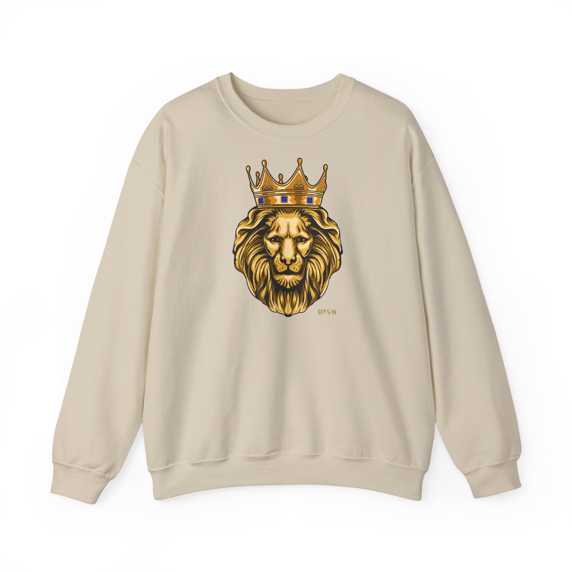 Gold Lion streetwear  sand crewneck sweatshirt by The Original