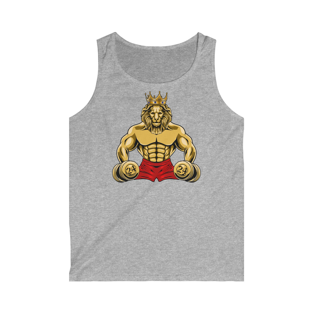 The Original grey cotton tank top with Christian streetwear design – front flat view
