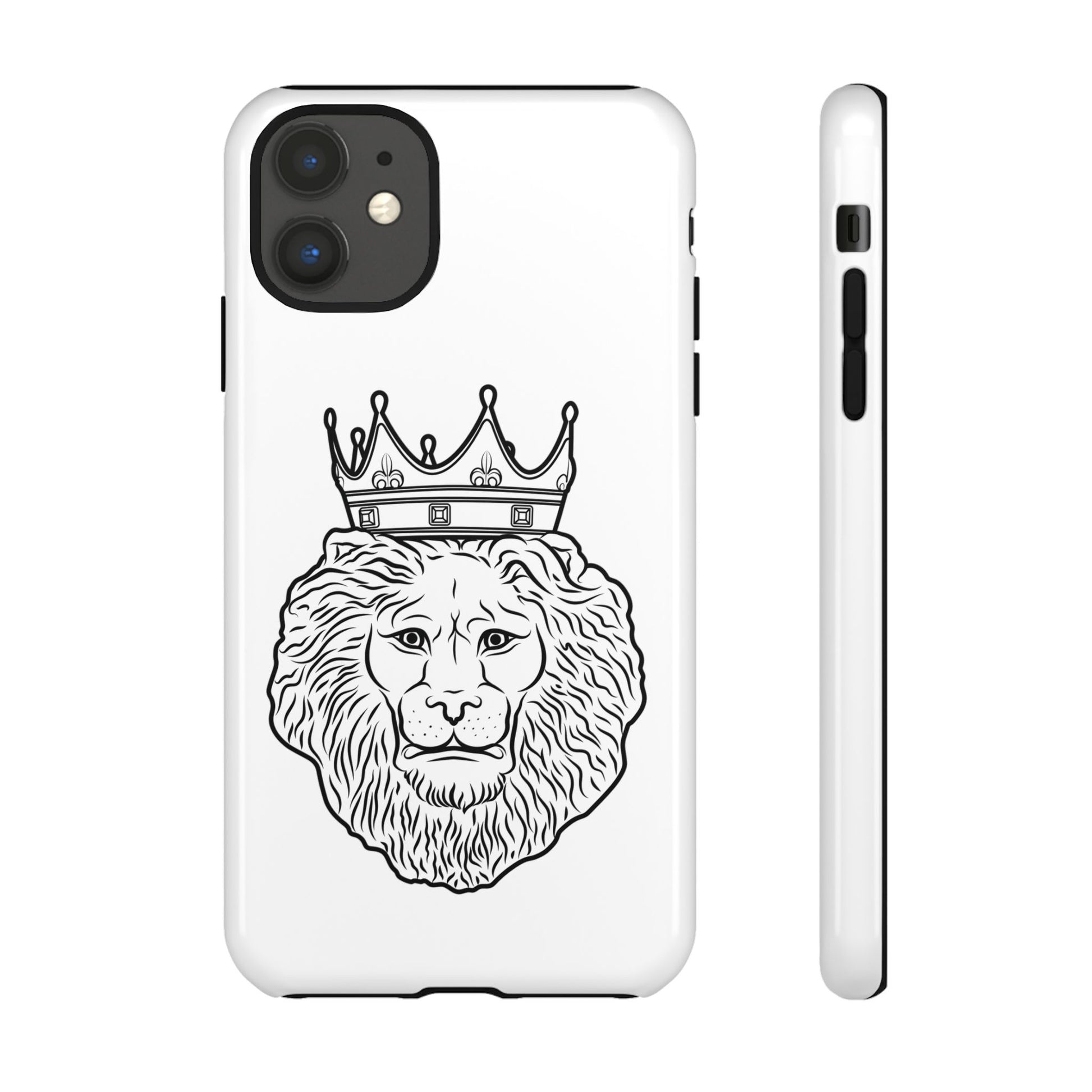 KING white phone case – Christian faith-based design from The Original