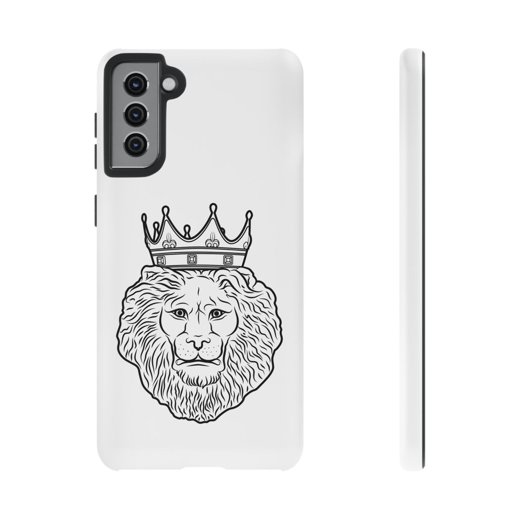 Protective white KING phone cover for iPhone & Samsung from The Original