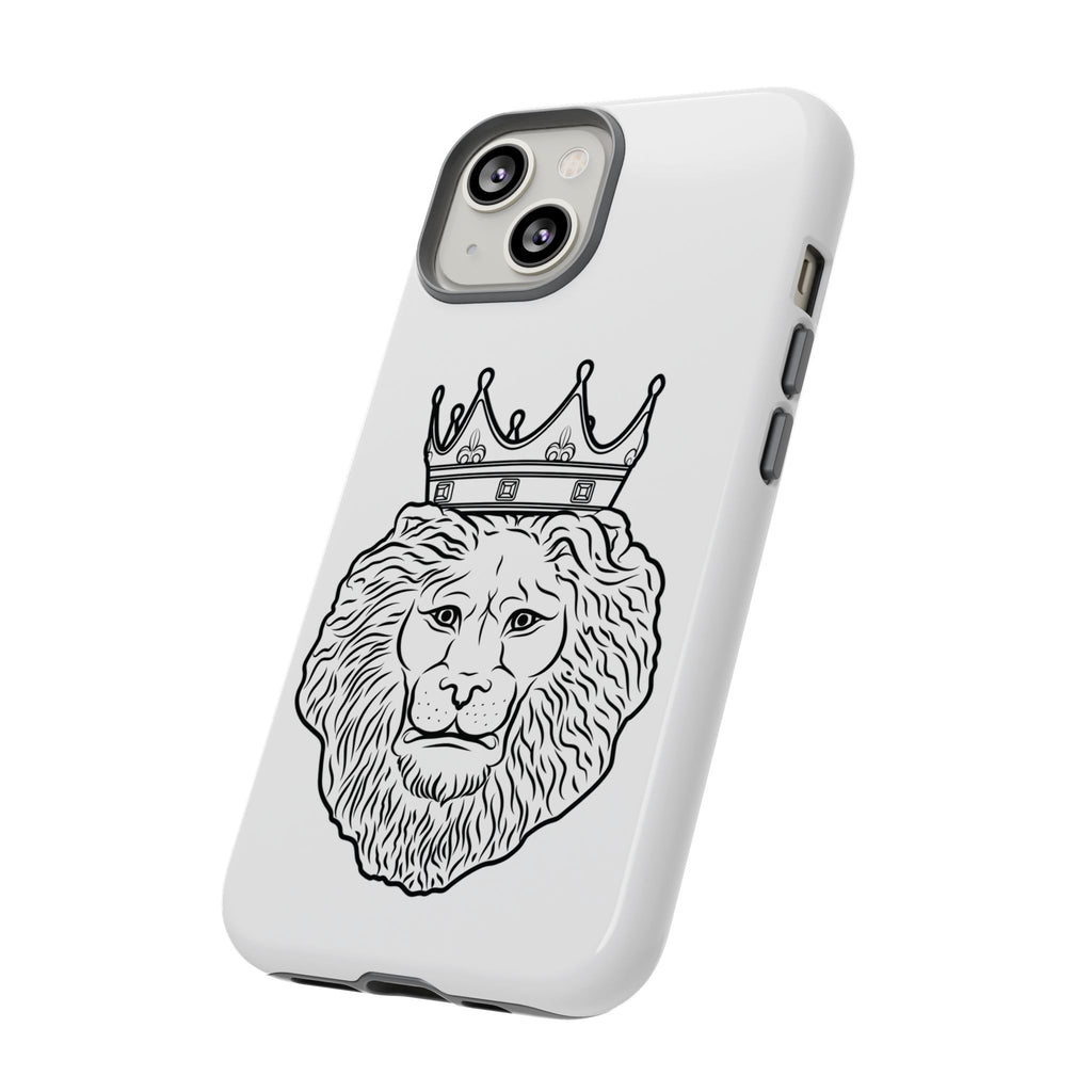 Protective white KING phone cover for iPhone & Samsung from The Original