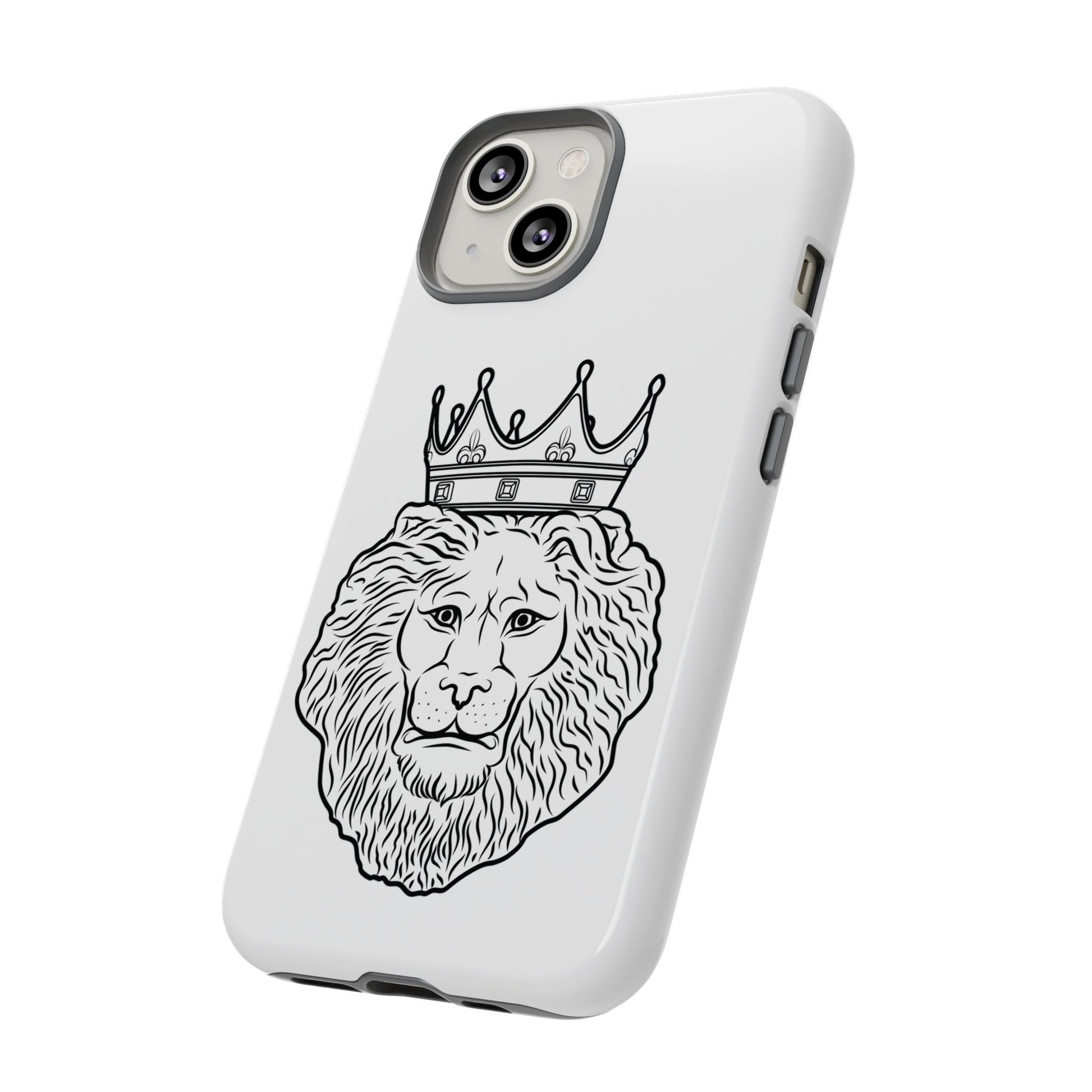 Protective white KING phone cover for iPhone & Samsung from The Original
