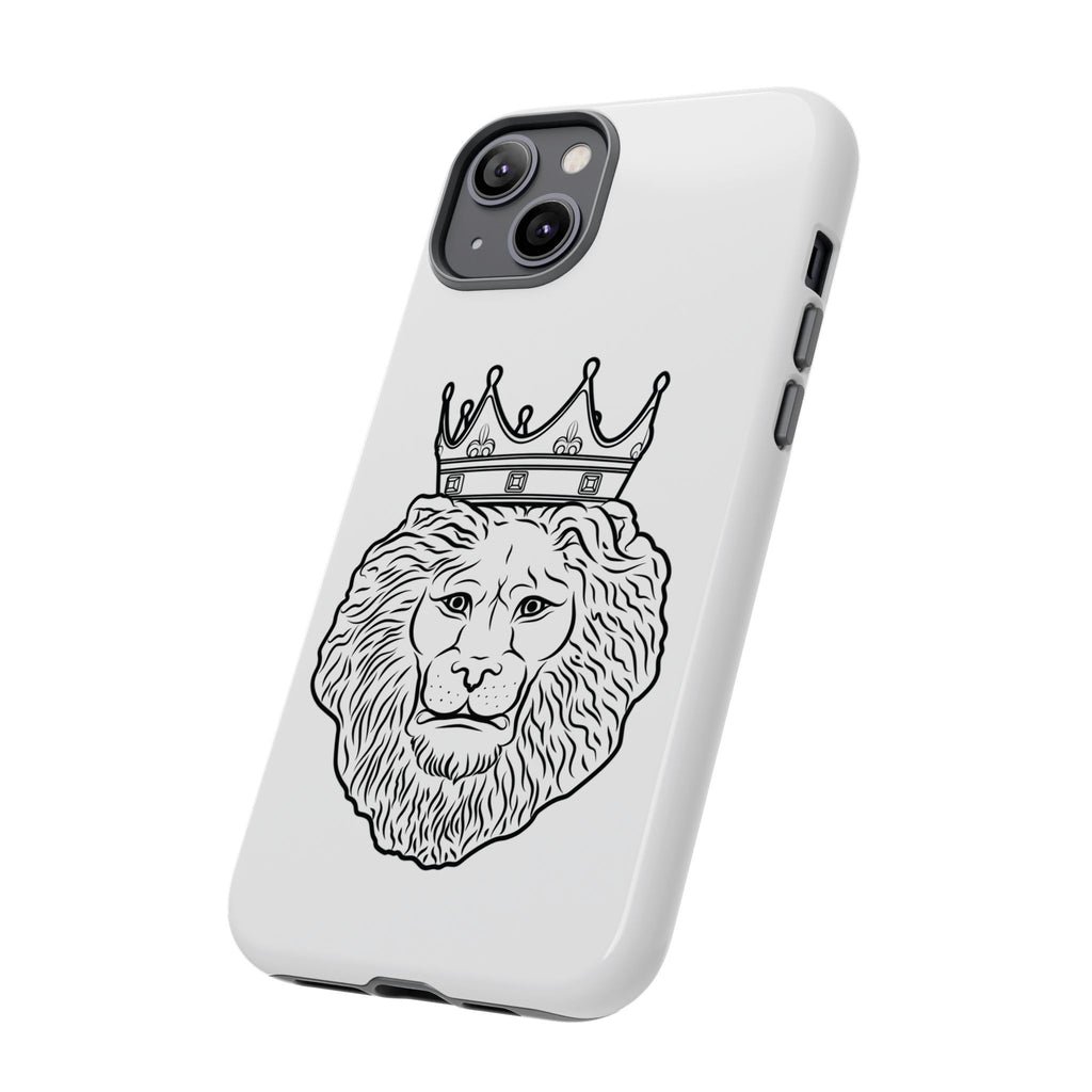 Protective white KING phone cover for iPhone & Samsung from The Original