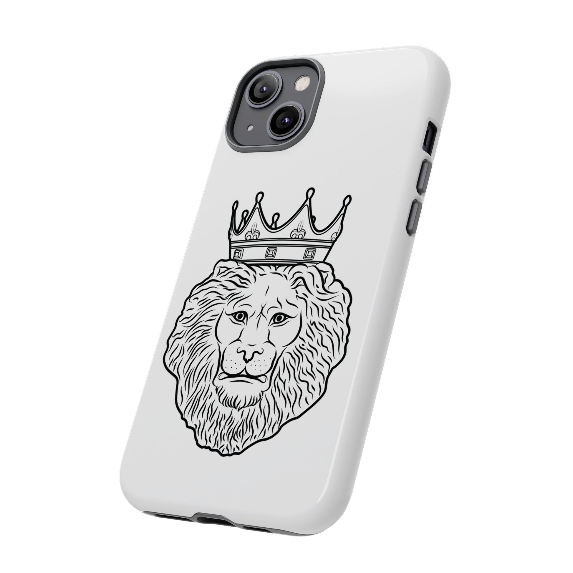 Protective white KING phone cover for iPhone & Samsung from The Original