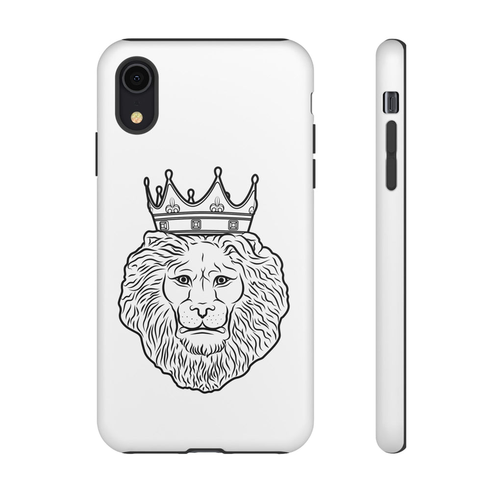 KING white phone case – Christian faith-based design from The Original