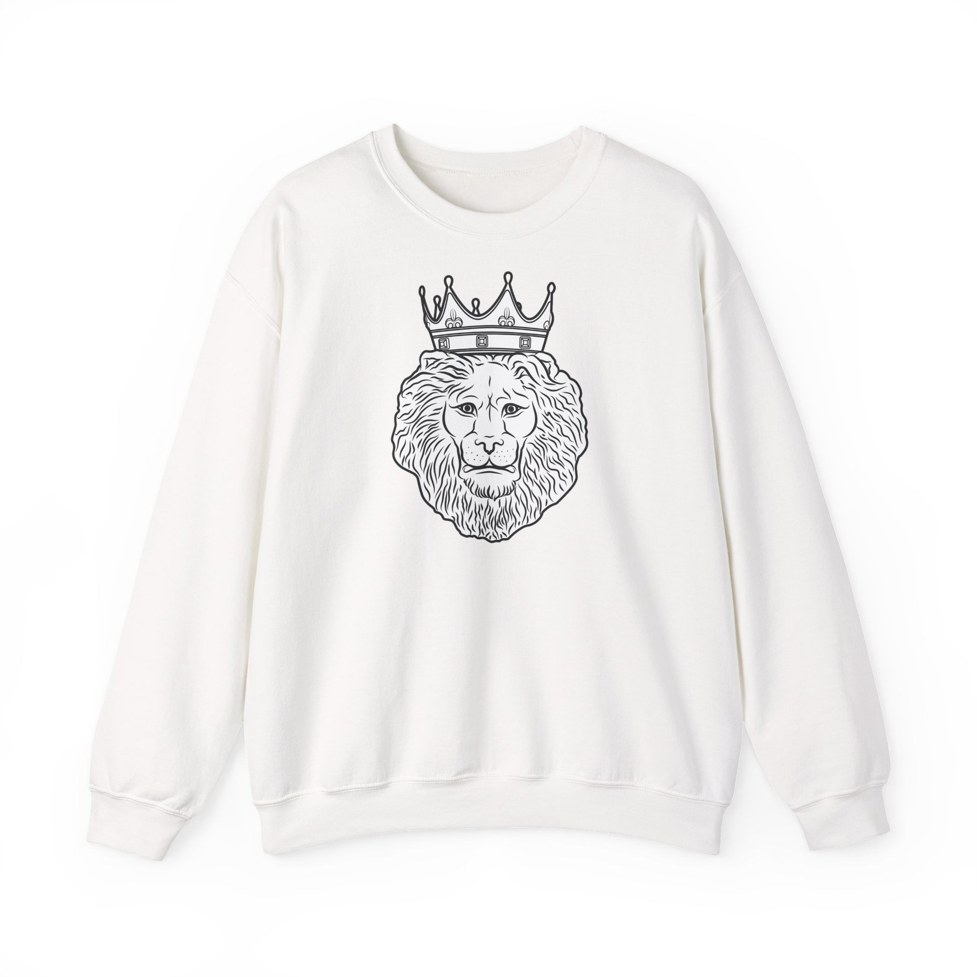 KING white sweatshirt Christian streetwear in black and white print