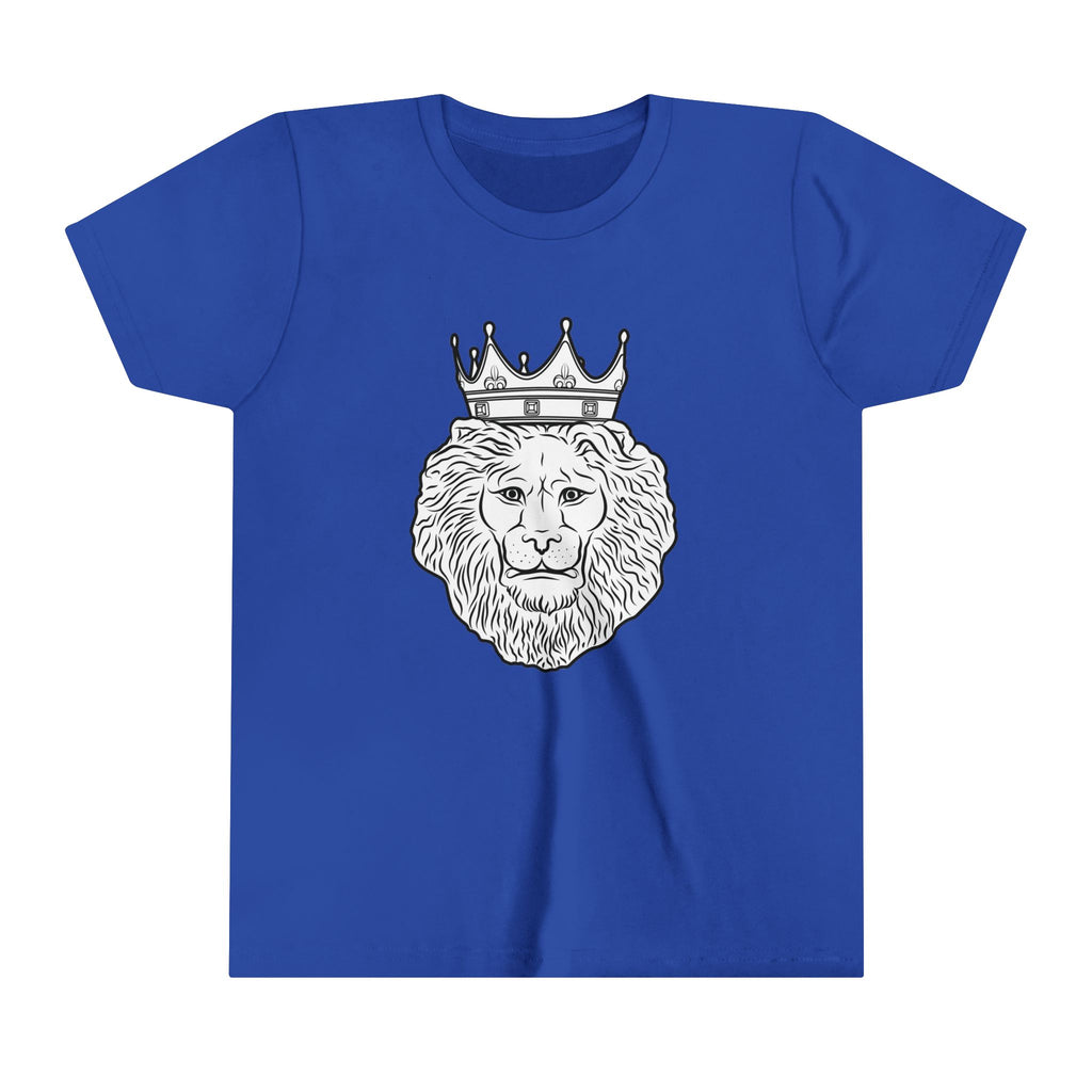 Faith-inspired youth tee KING design perfect for church and school