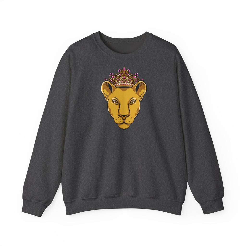 The Original faithwear LIONESS sweatshirt in dark heather female style