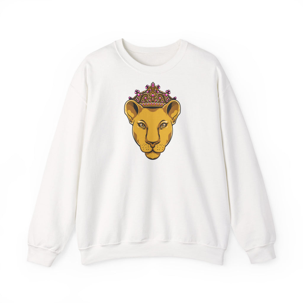 The Original faithwear LIONESS sweatshirt in white flatlay female style
