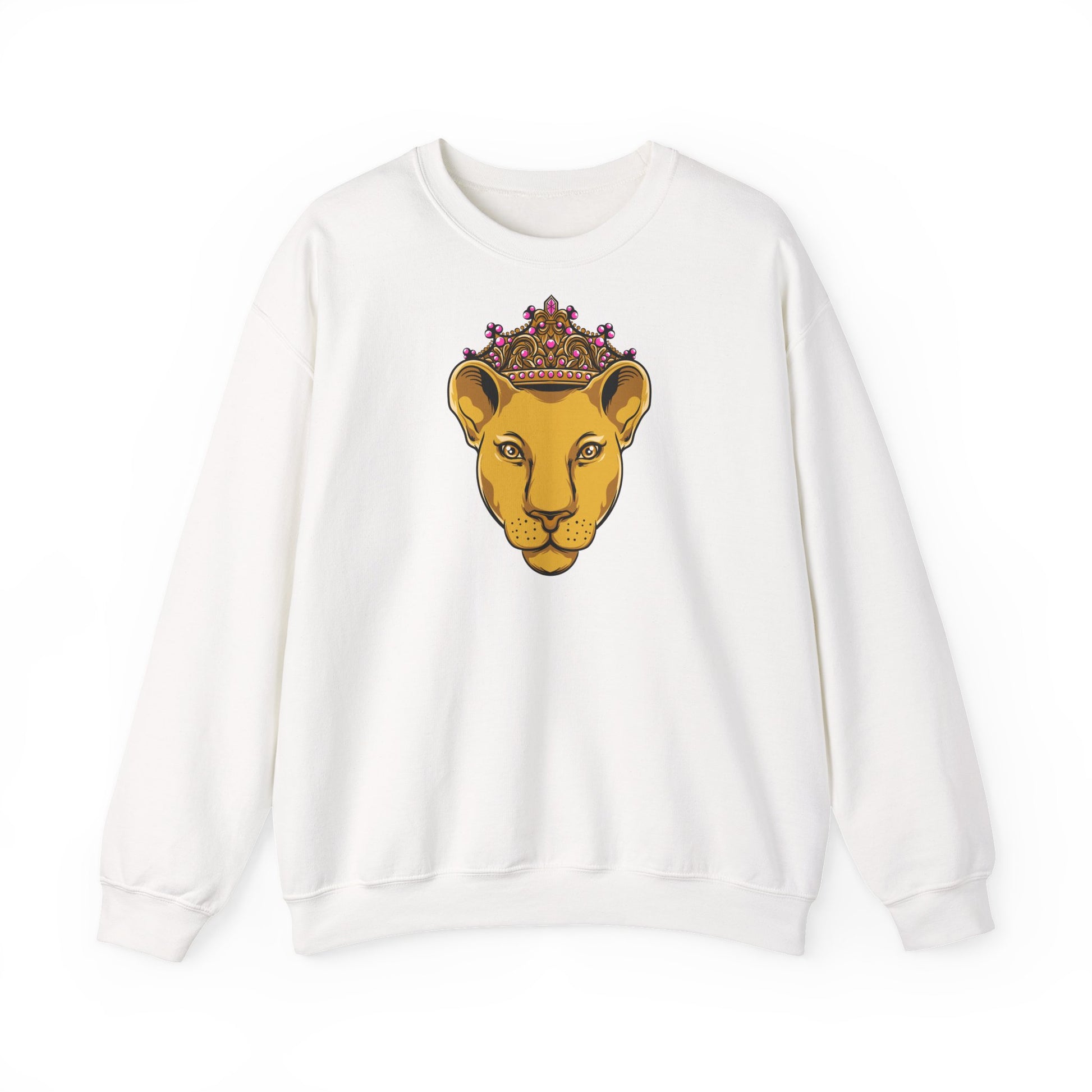 The Original faithwear LIONESS sweatshirt in white flatlay female style