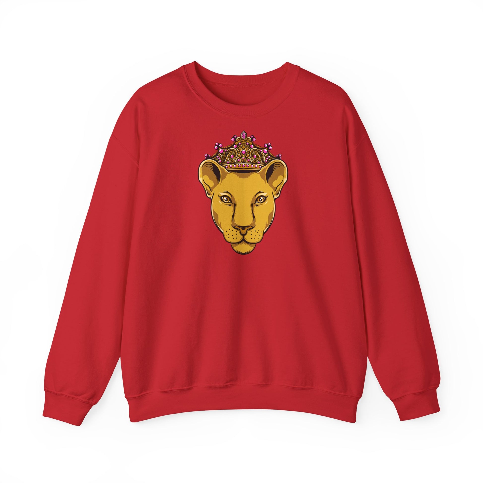 The Original faithwear LIONESS sweatshirt in red female style