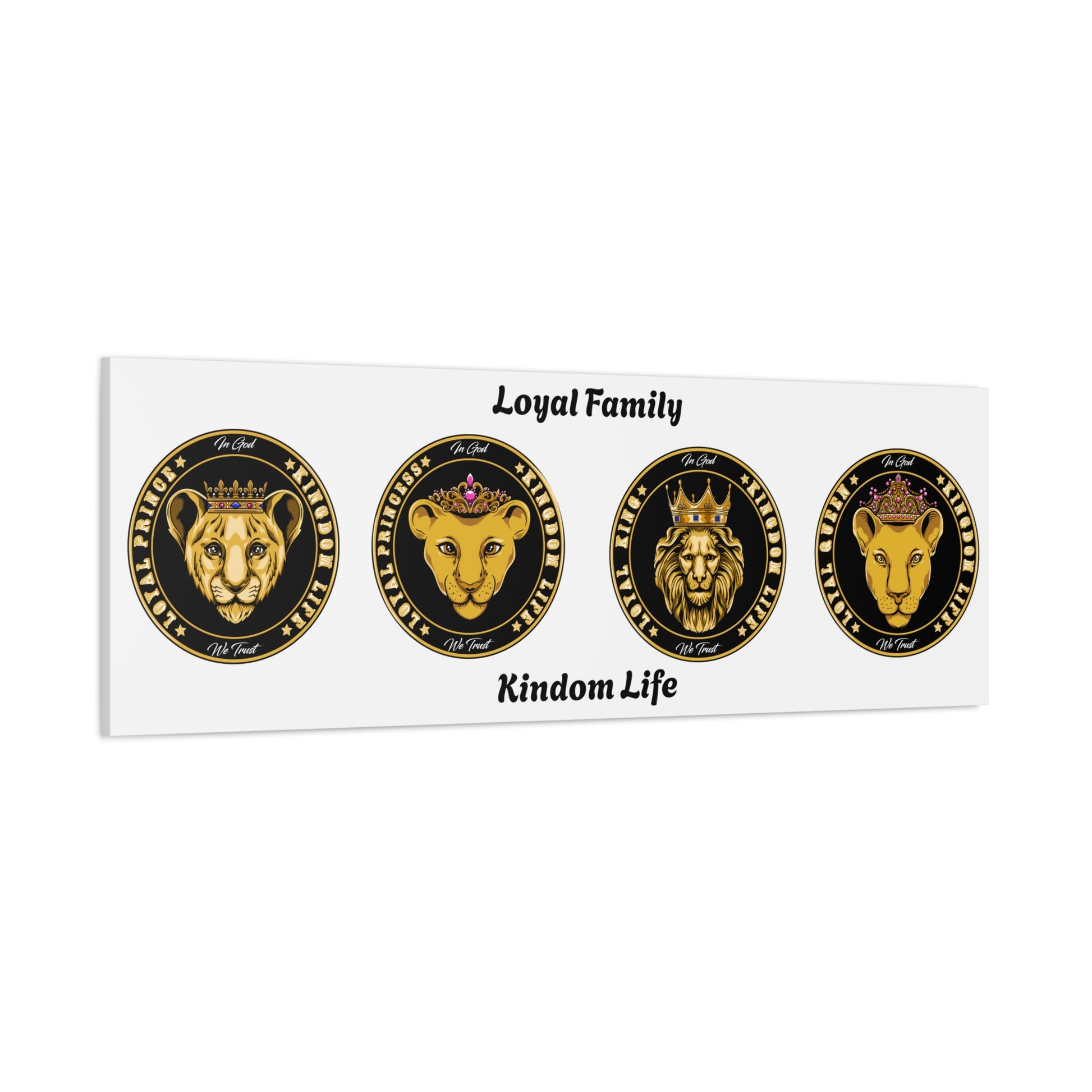 Regal lion family artwork for modern and faith-based interiors from The Original