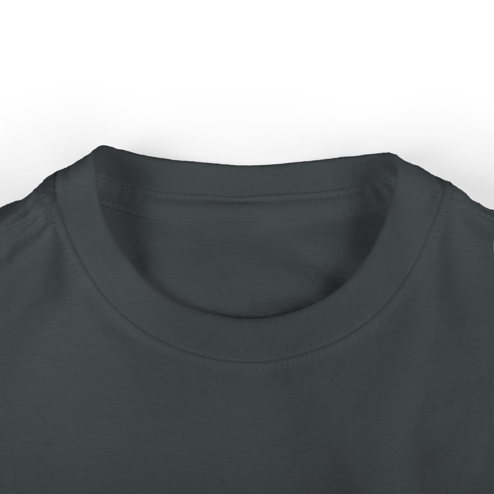 Close up of collar Loyal Princess infant t-shirt – Christian baby girl organic cotton 