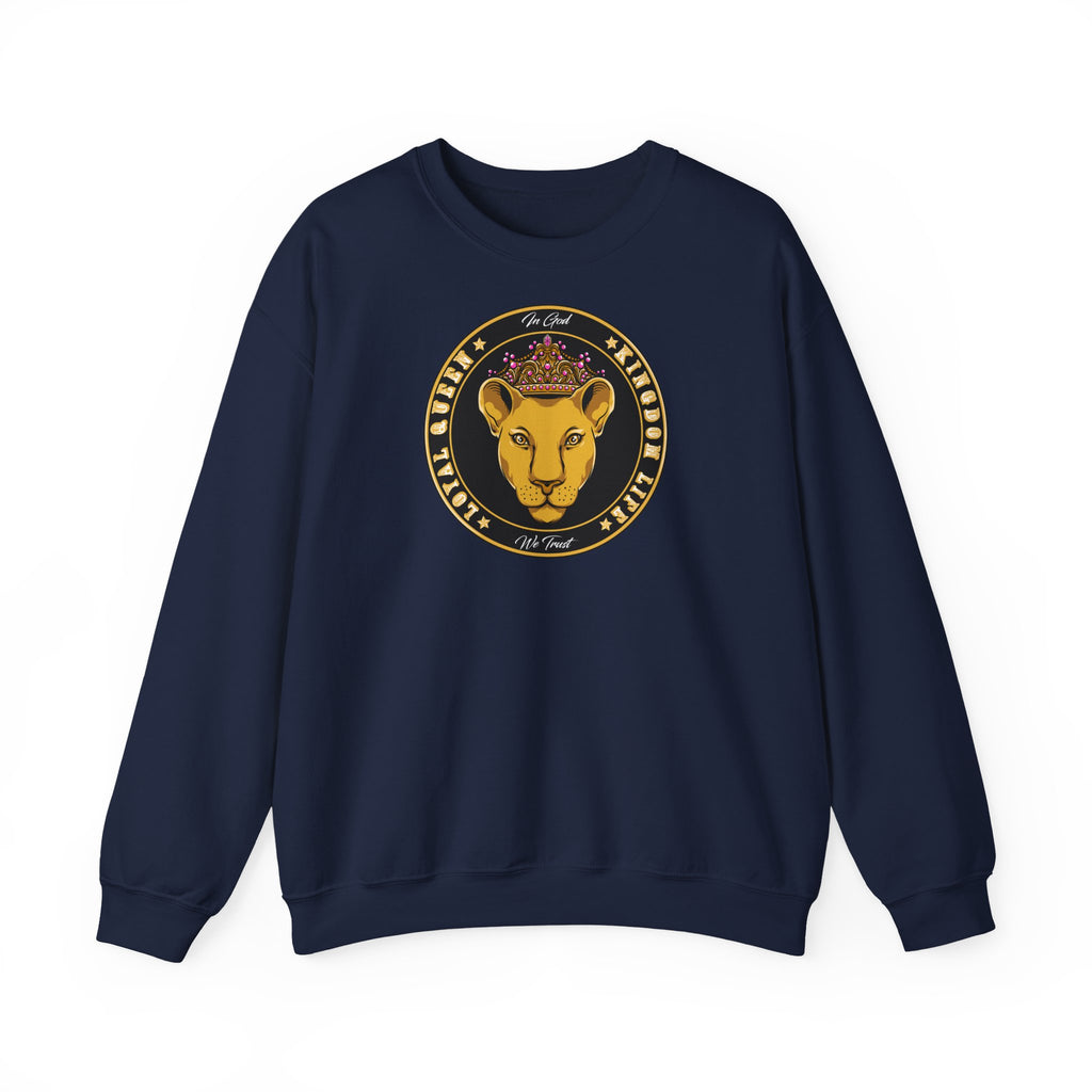 Christian streetwear LOYAL QUEEN crewneck sweatshirt for women