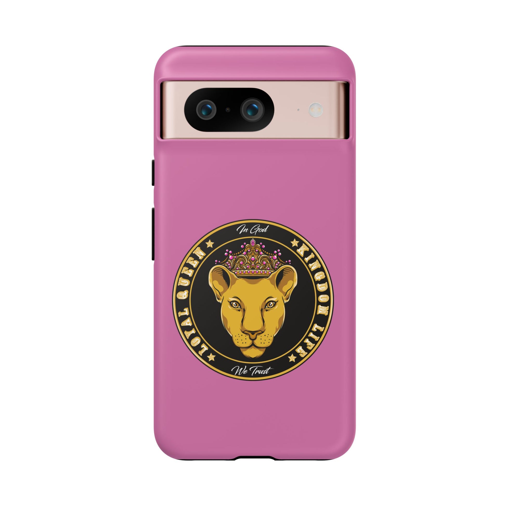 Loyal Queen pink case – inspirational Christian accessory celebrating royal identity in Christ