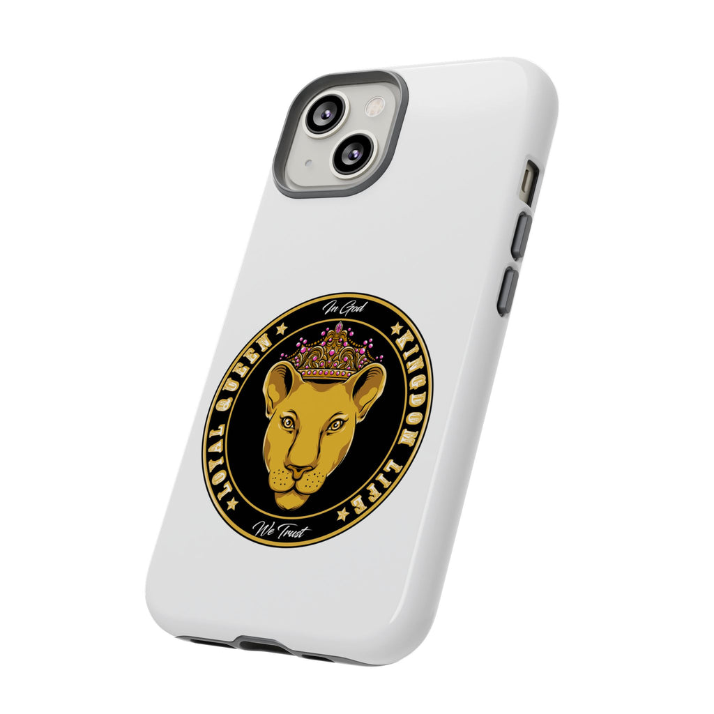 Christian LOYAL QUEEN crown design case – durable, stylish, faithwear"