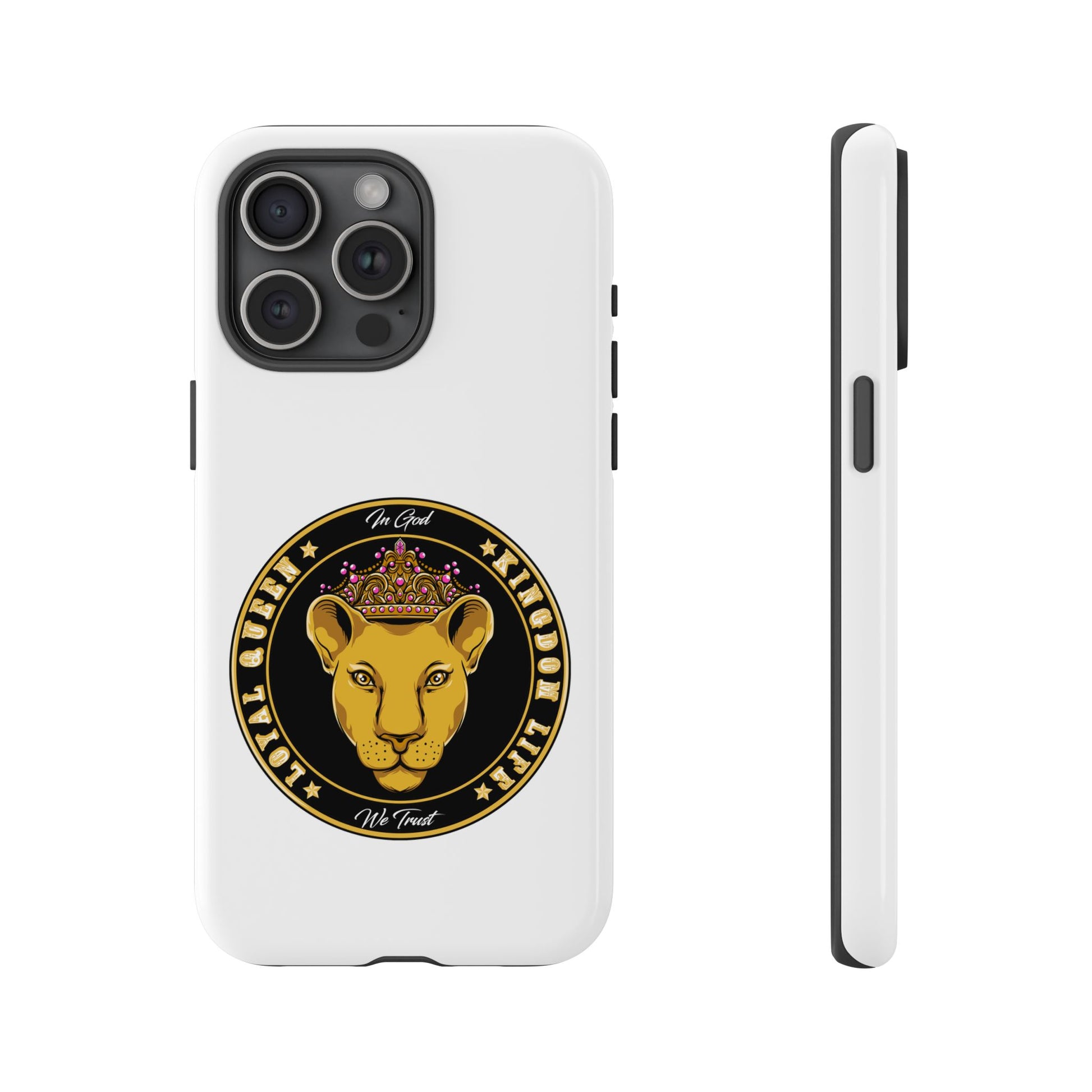 LOYAL QUEEN white protective cover – inspirational gift for women of faith