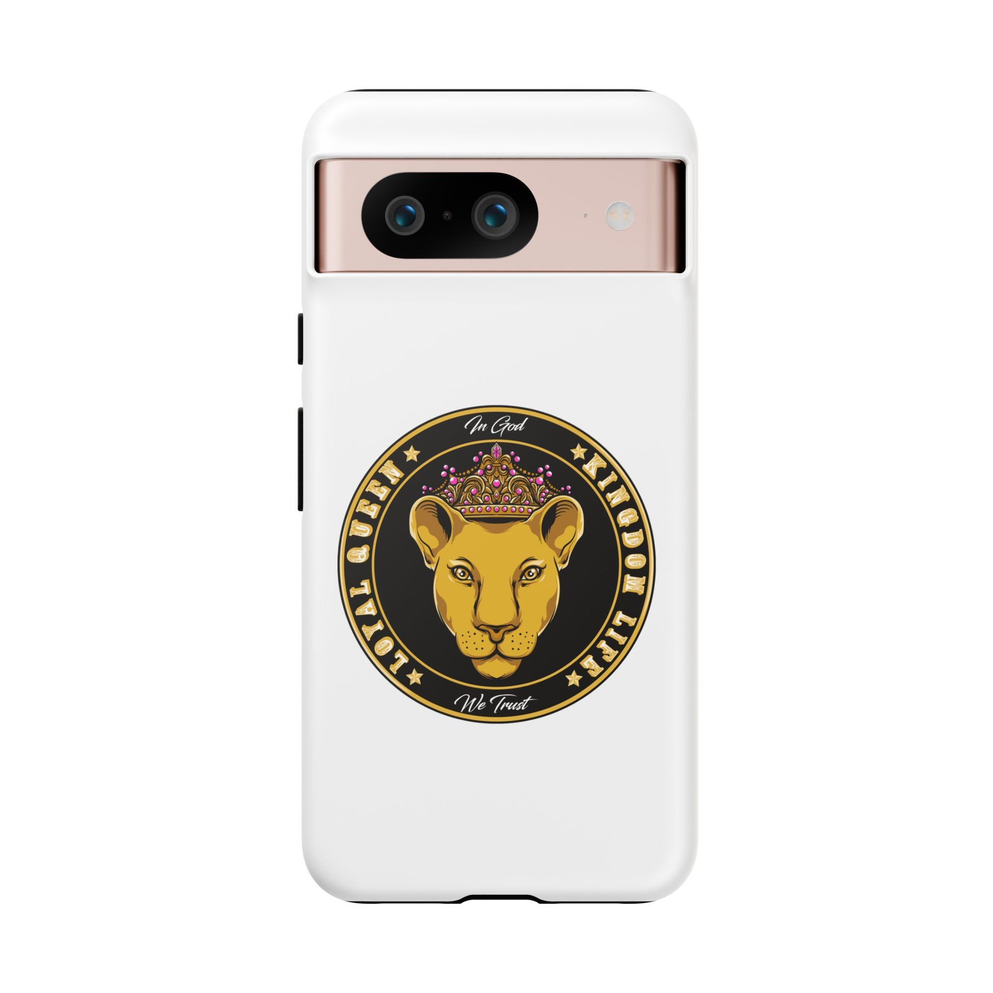LOYAL QUEEN white protective cover – inspirational gift for women of faith