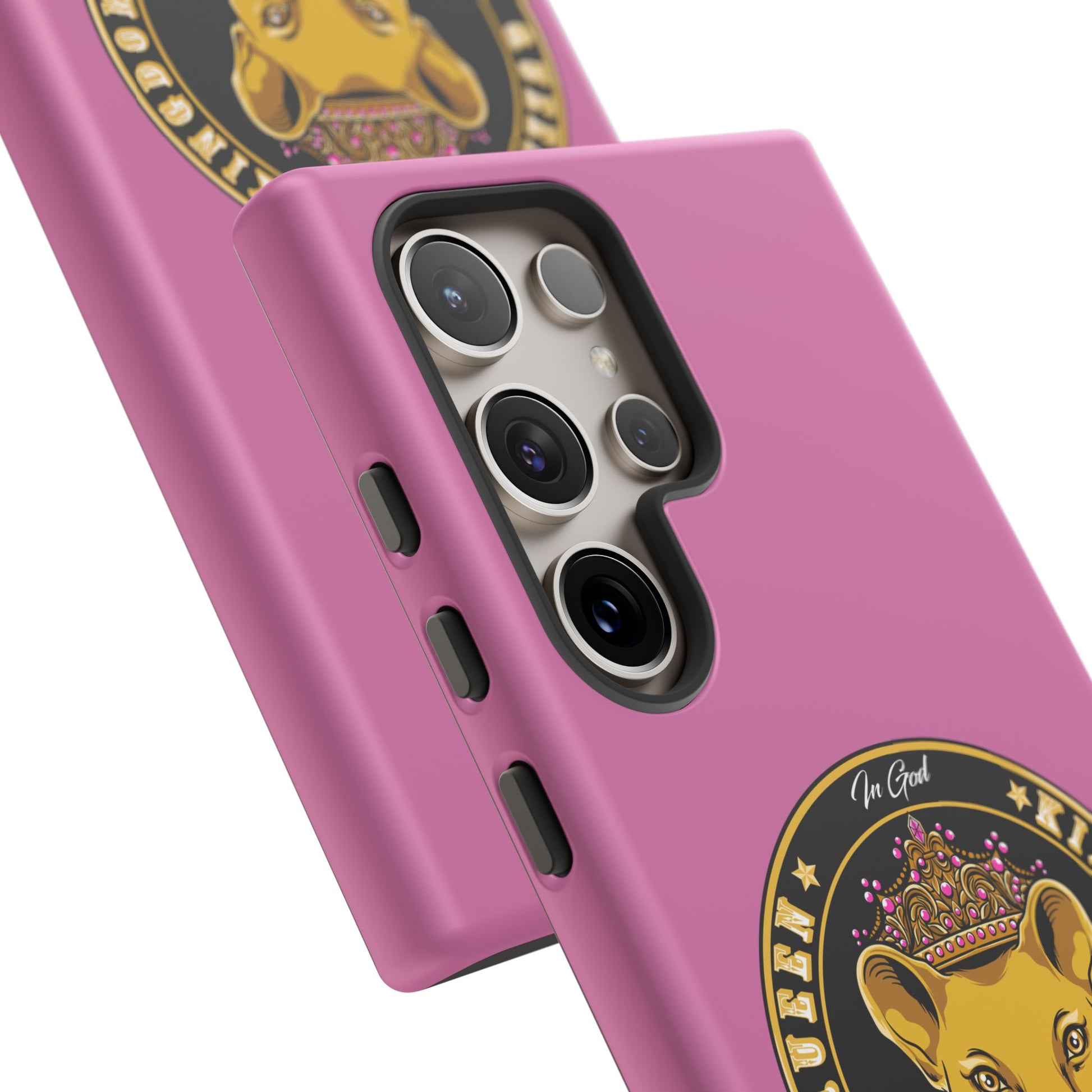 Loyal Queen pink case – inspirational Christian accessory celebrating royal identity in Christ