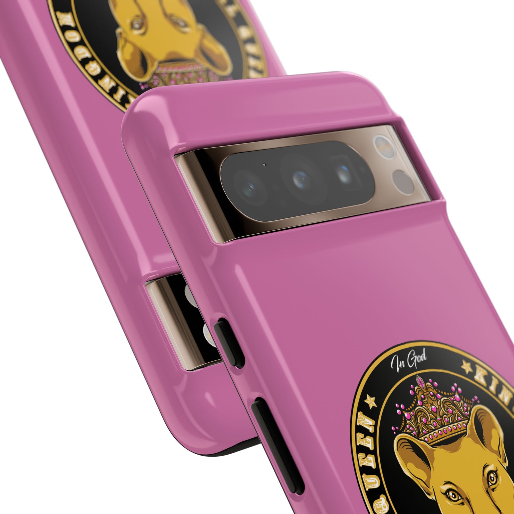 Loyal Queen pink case – inspirational Christian accessory celebrating royal identity in Christ