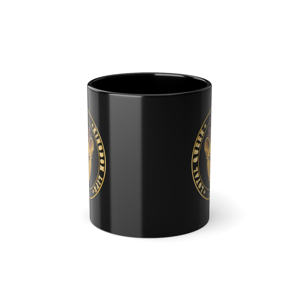 The Original LOYAL QUEEN black coffee cup – stylish Christian drinkware
