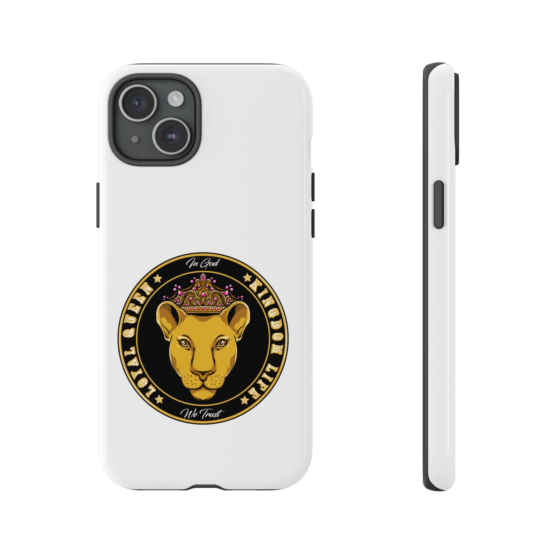 LOYAL QUEEN white protective cover – inspirational gift for women of faith