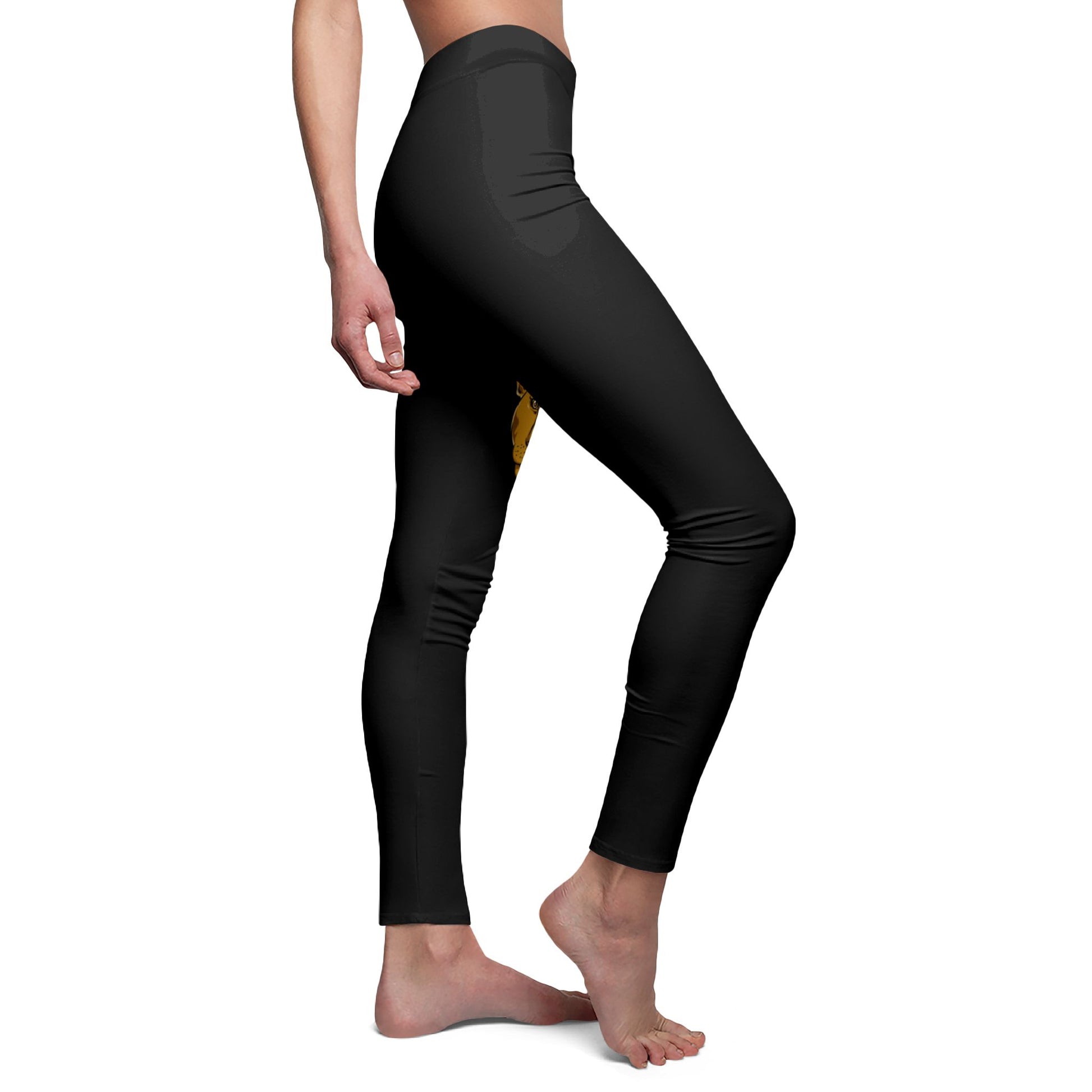 Stylish Christian yoga leggings for women – side view on model