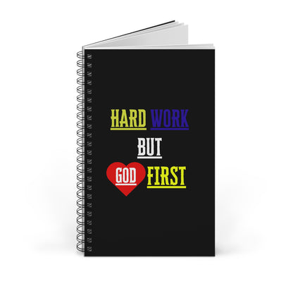Christian-themed lined notebook for prayer, planning, and personal growth