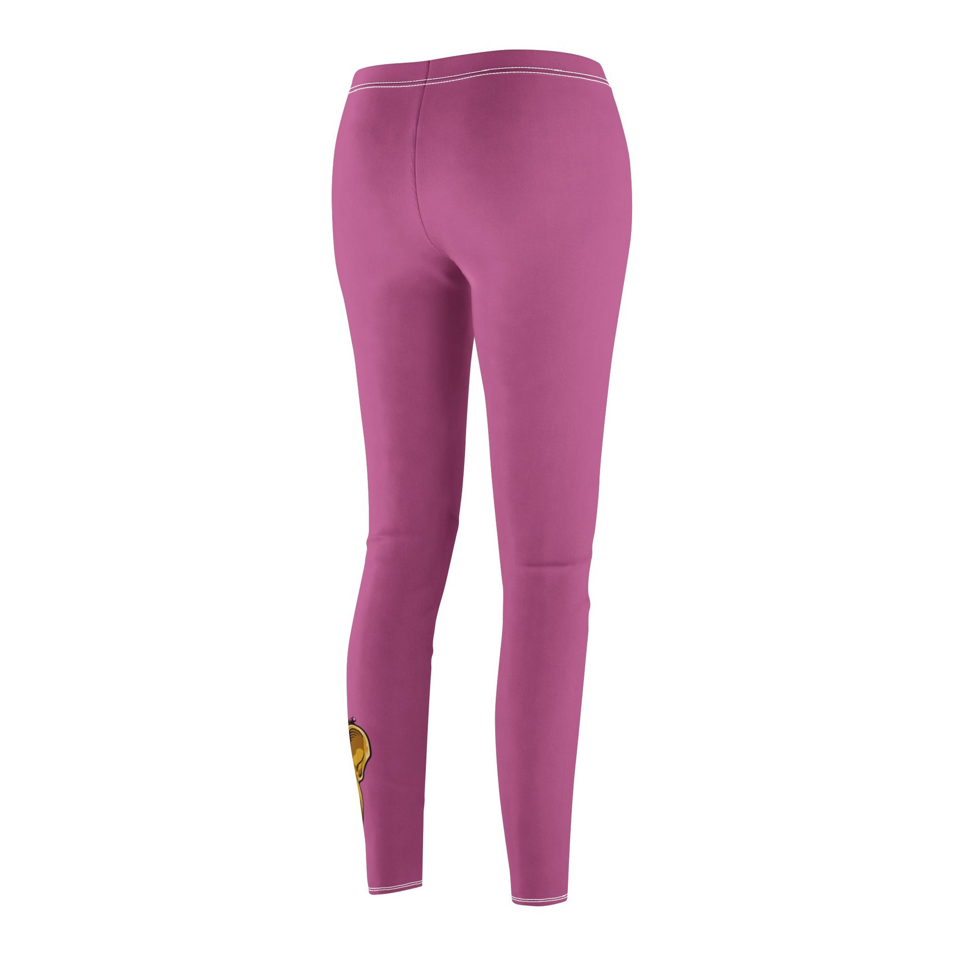 Side view of pink faith-based leggings for Christian women by The Original