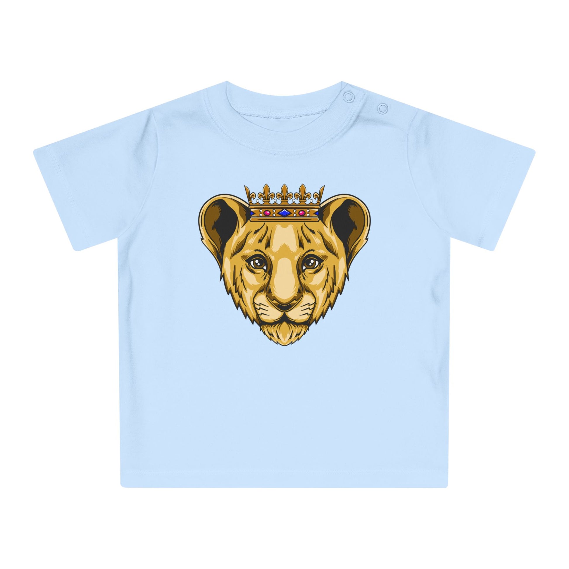 Organic cotton PRINCE baby t-shirt in white – faith-based baby clothing