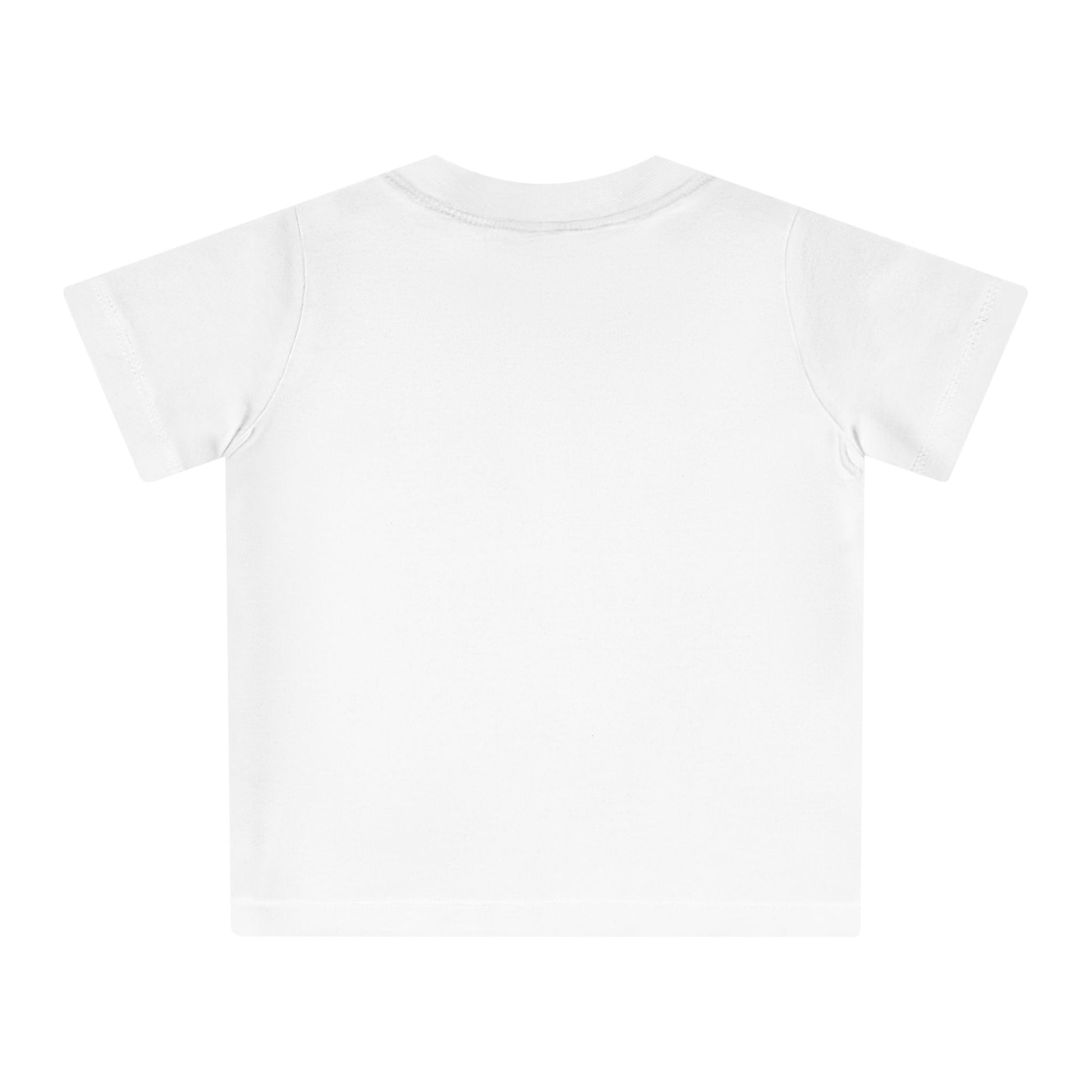 Christian baby clothing – rear side of PRINCE toddler t-shirt in white