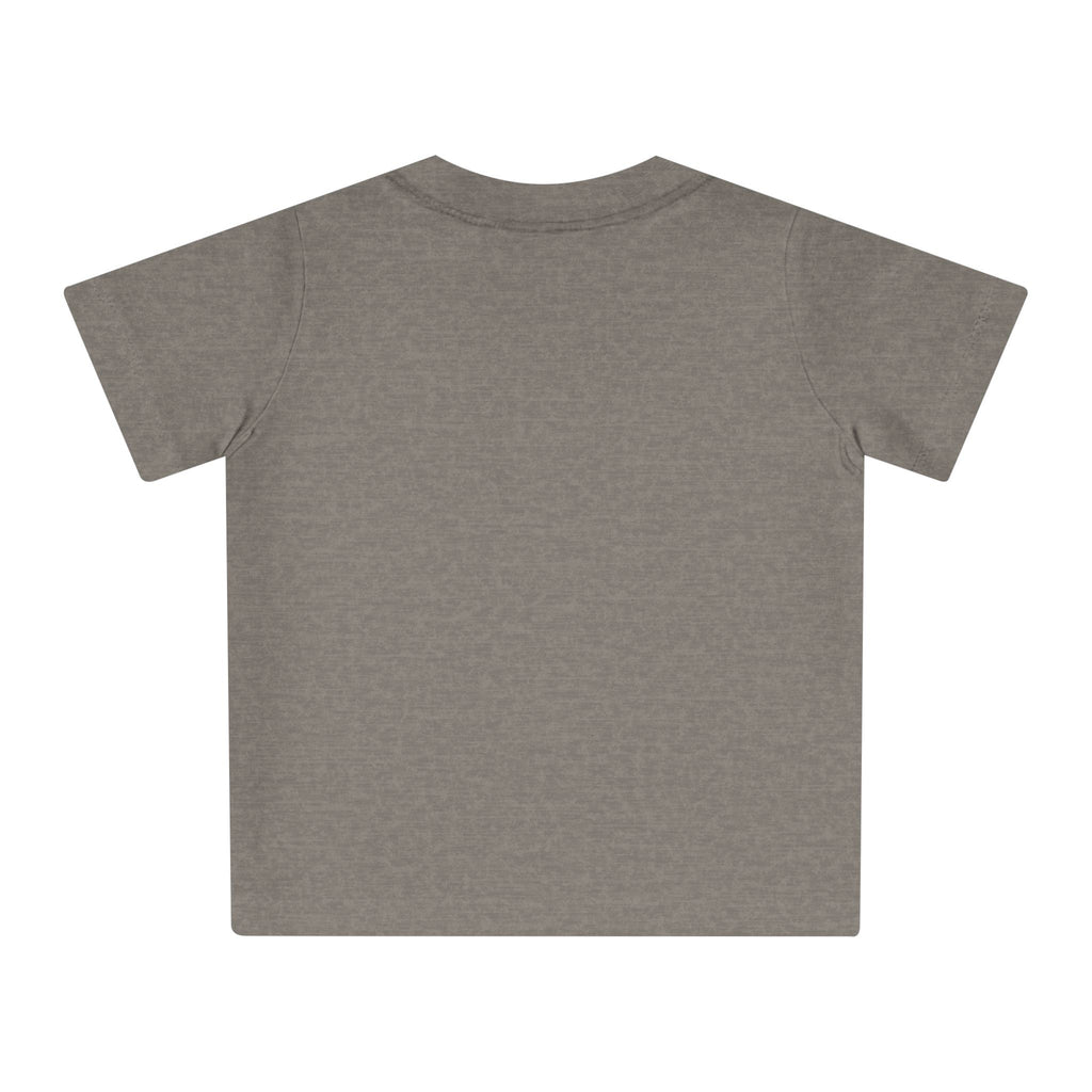 Back view of PRINCESS baby t-shirt – simple organic cotton design with Christian symbolism