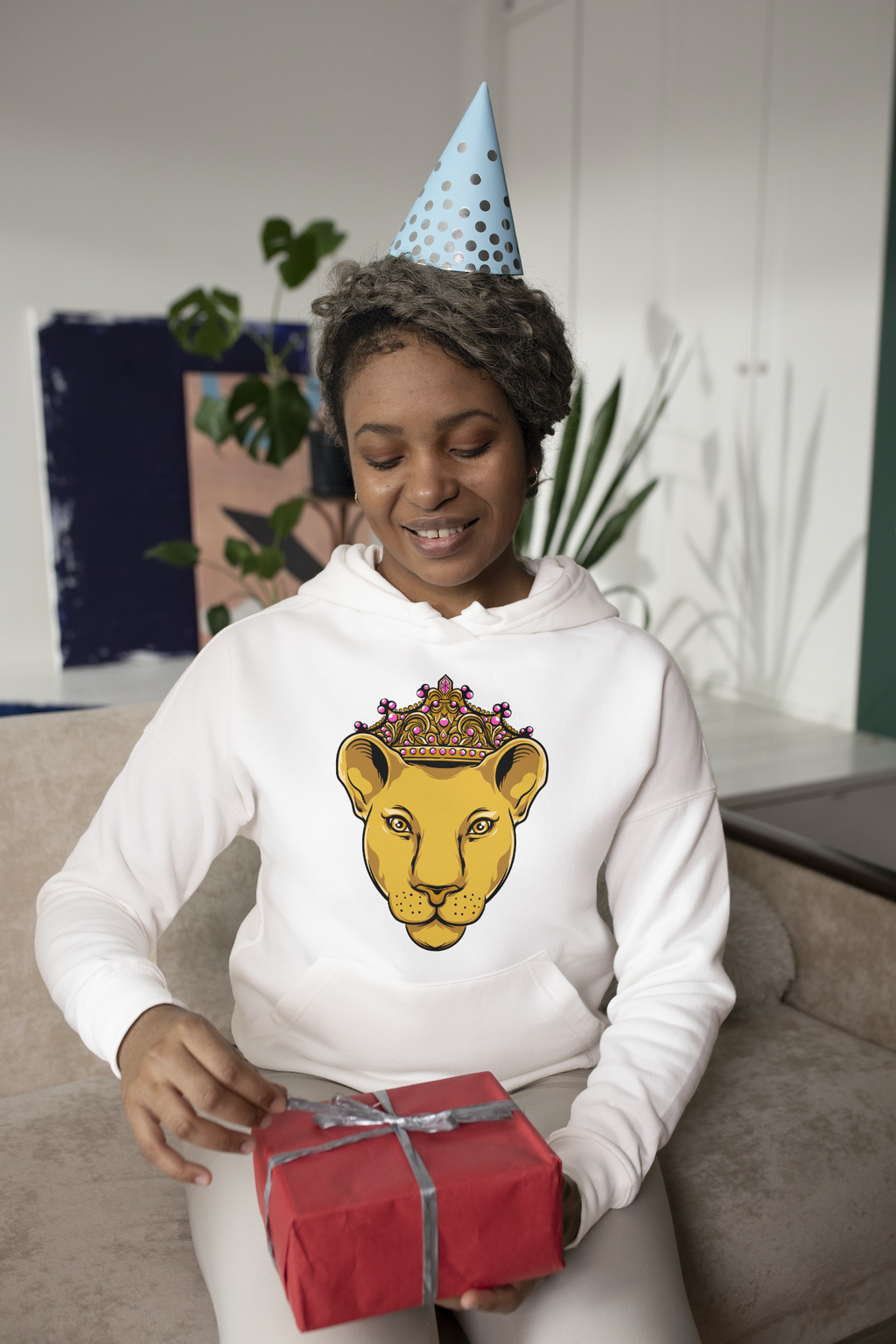 Löwin Kapuzenpullover