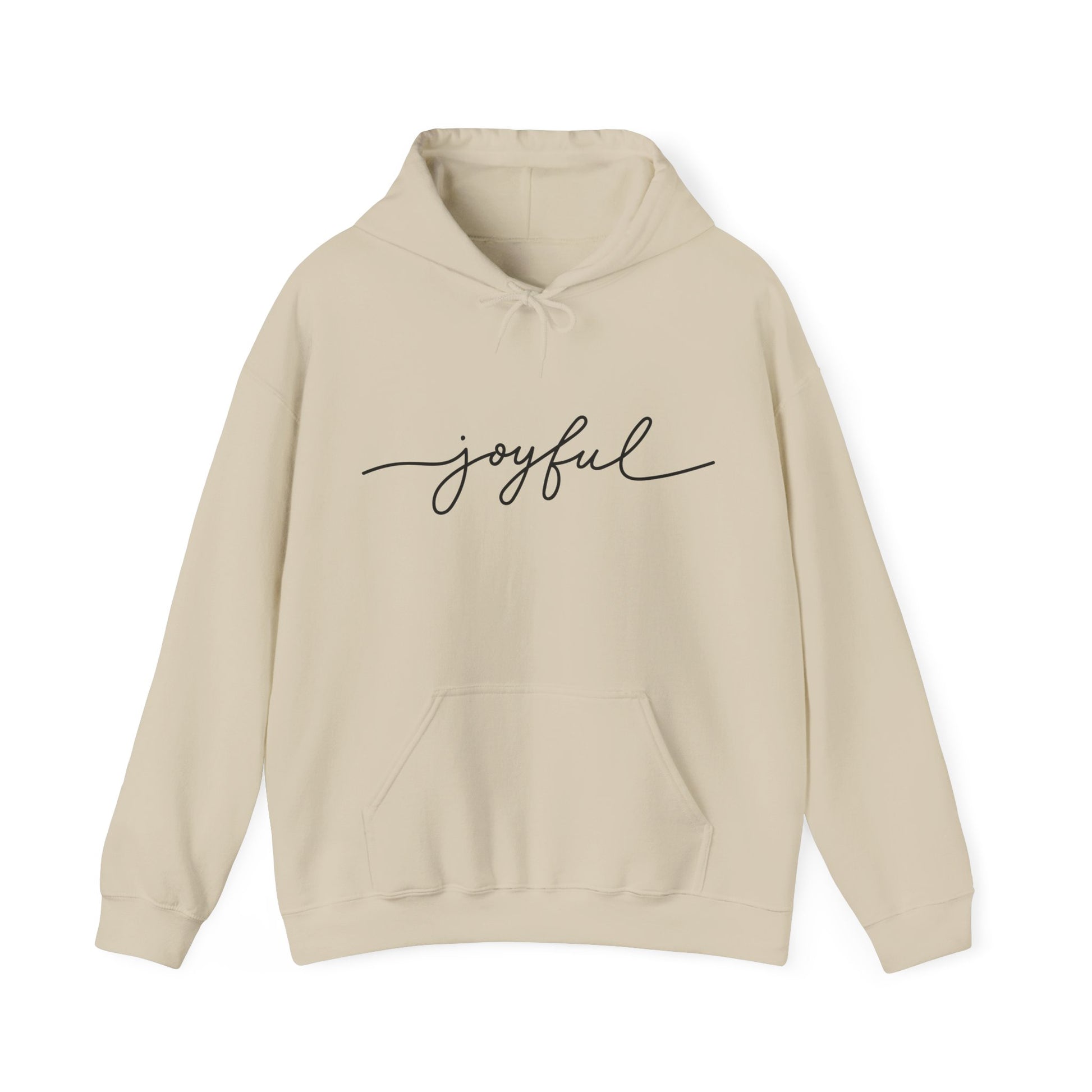 JOYFUL hoodie flat lay casually – streetwear with purpose by The Original