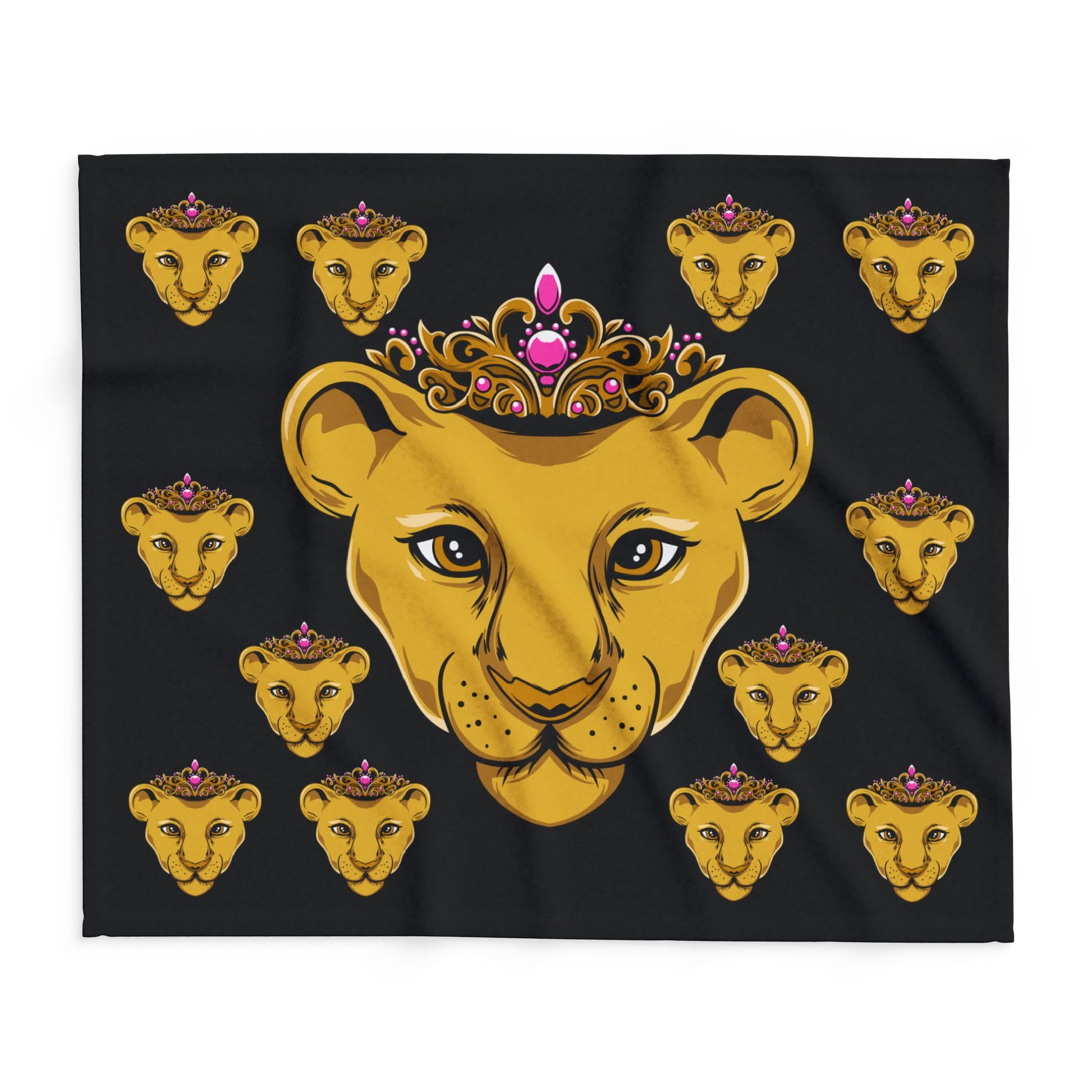 Black PRINCESS fleece blanket for baby girls – Christian gift