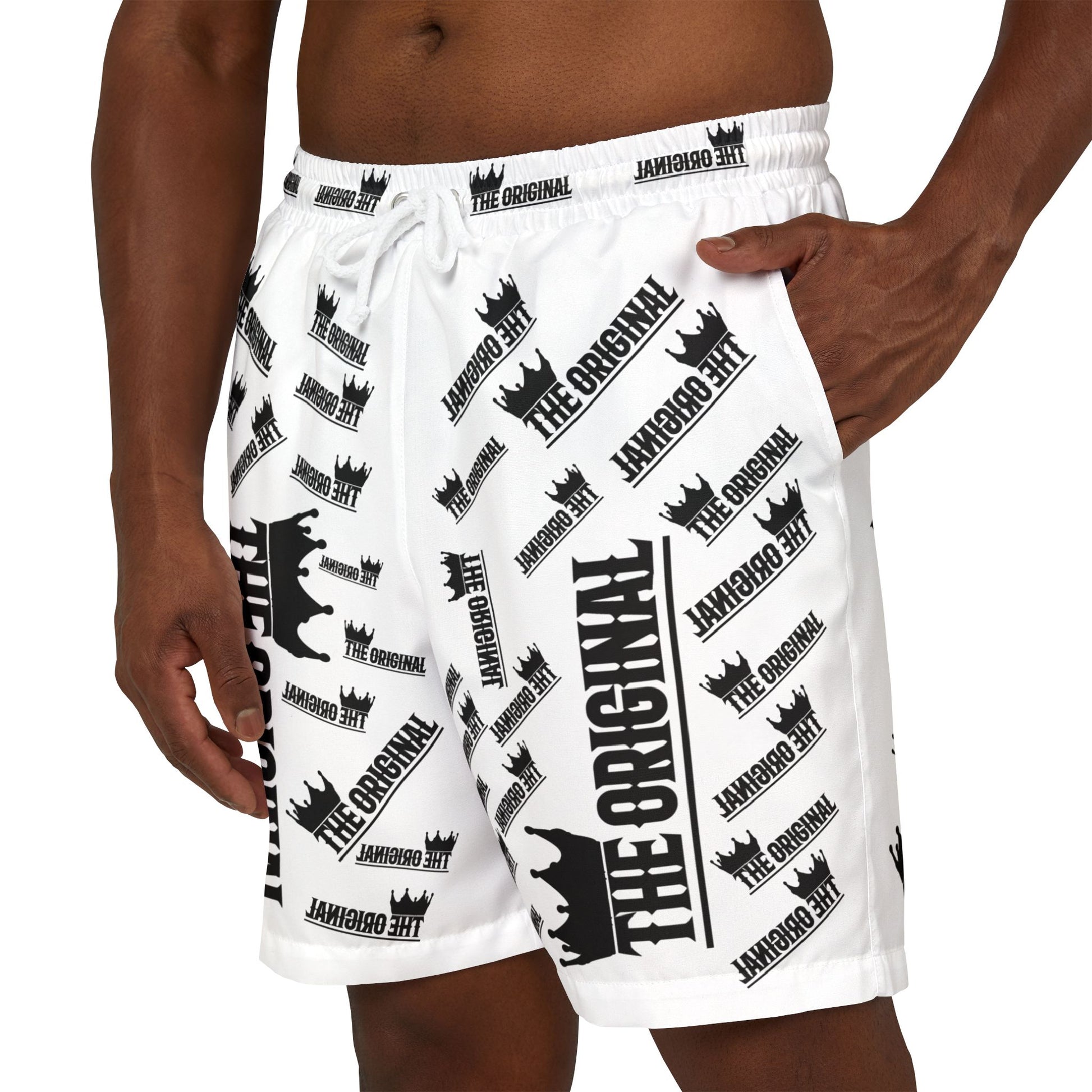 THE ORIGINAL Christian swim shorts with all-over print – faithwear summer edition