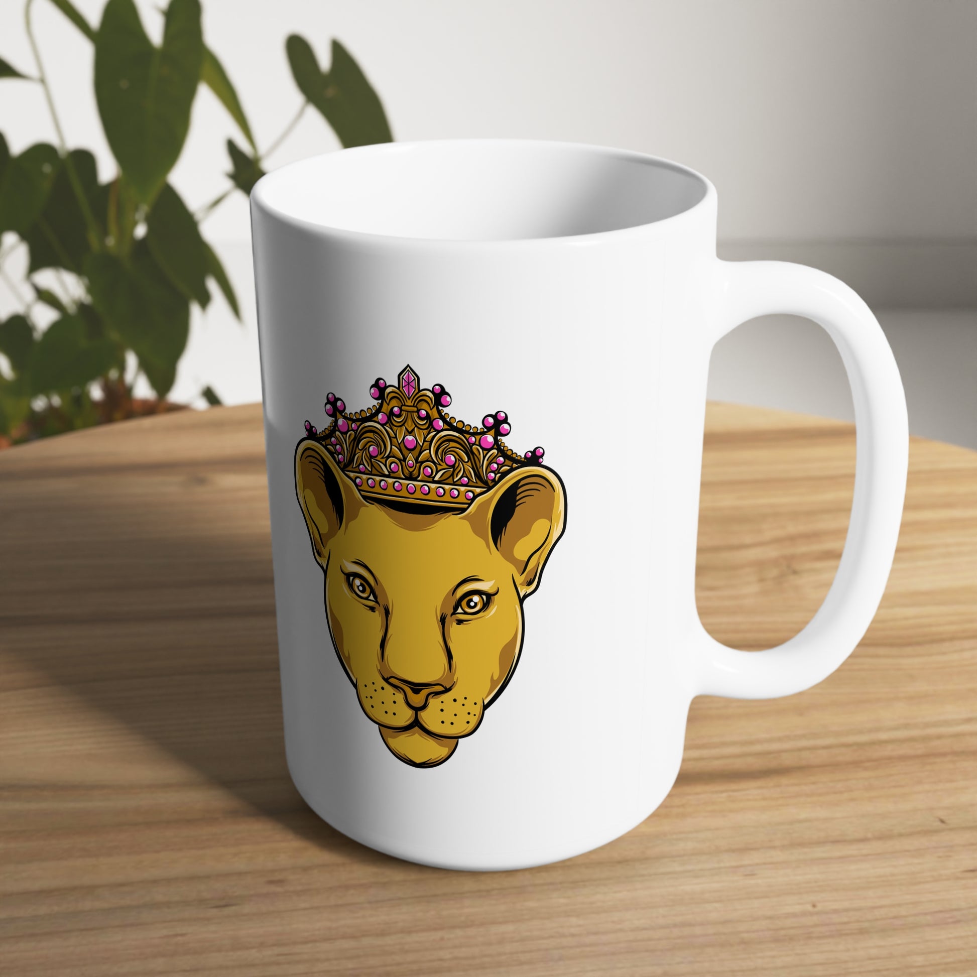 Empowering LIONESS coffee mug for strong women - The Original faithwear